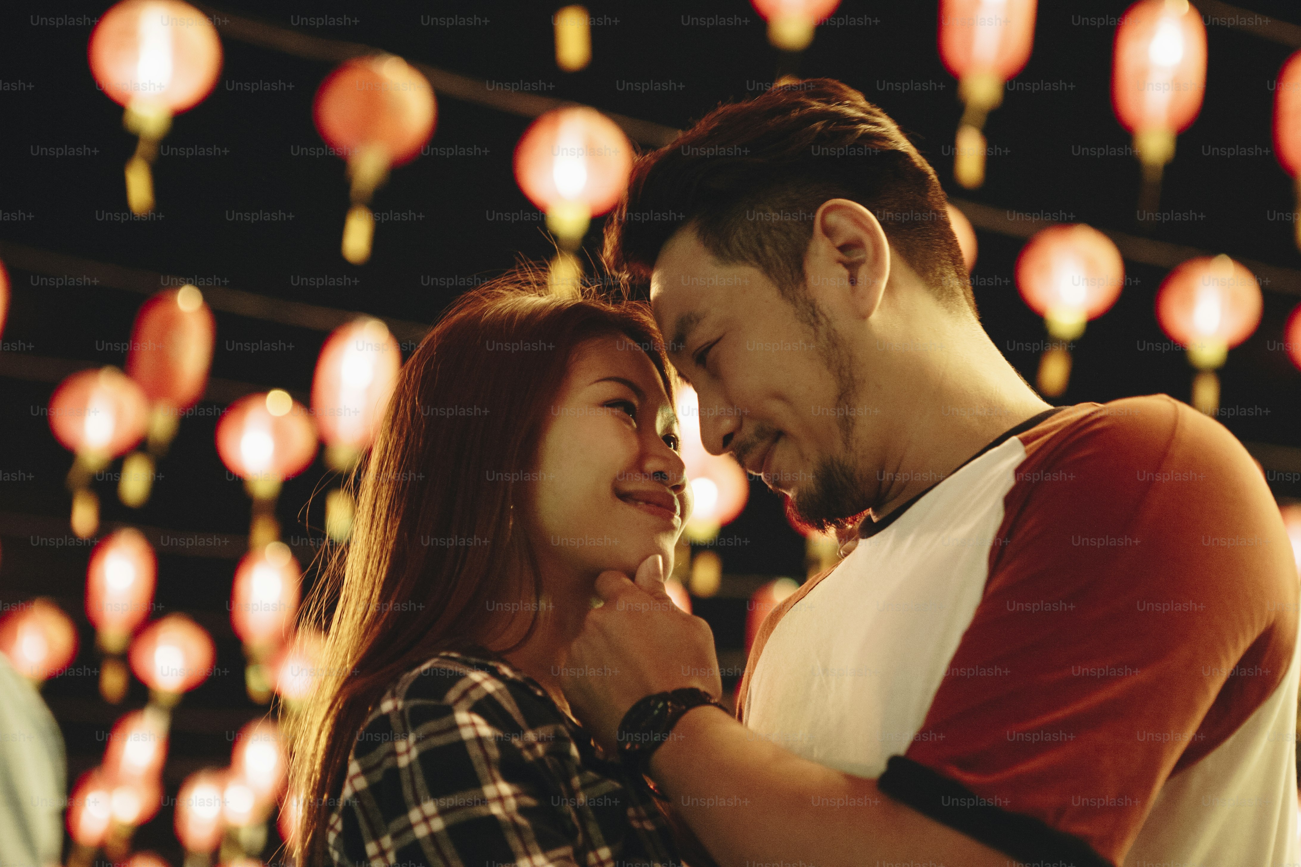 Asian couple at Chinese fastival