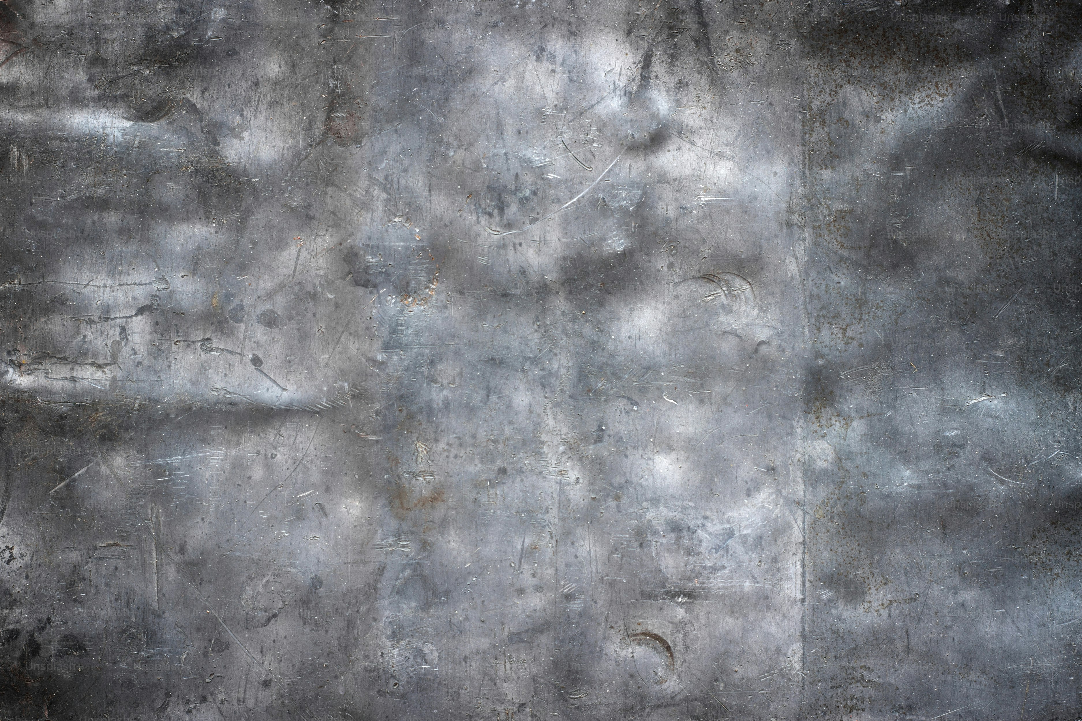 Crumpled piece of iron background, brushed metal texture