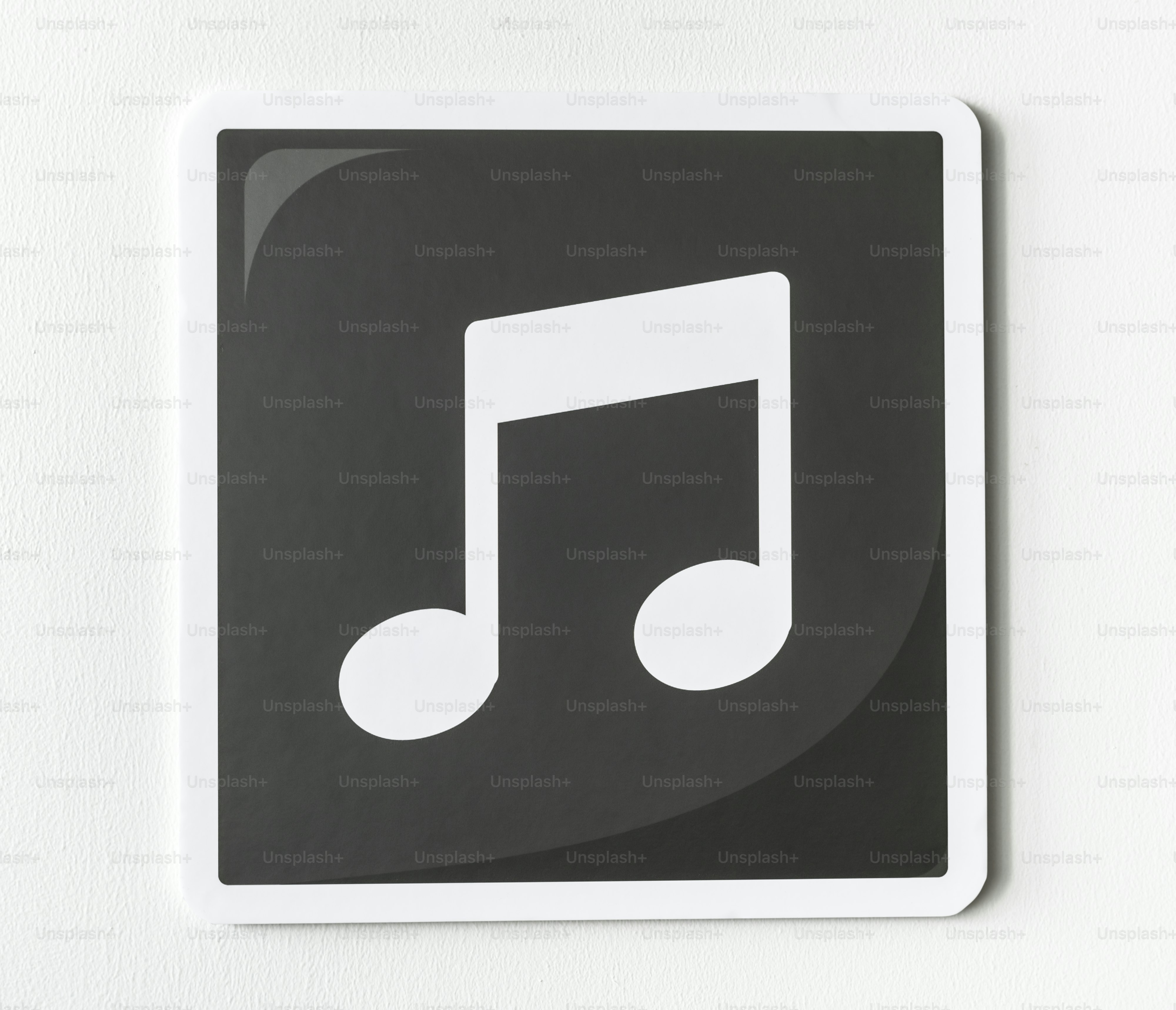 Drawing of musical note icon