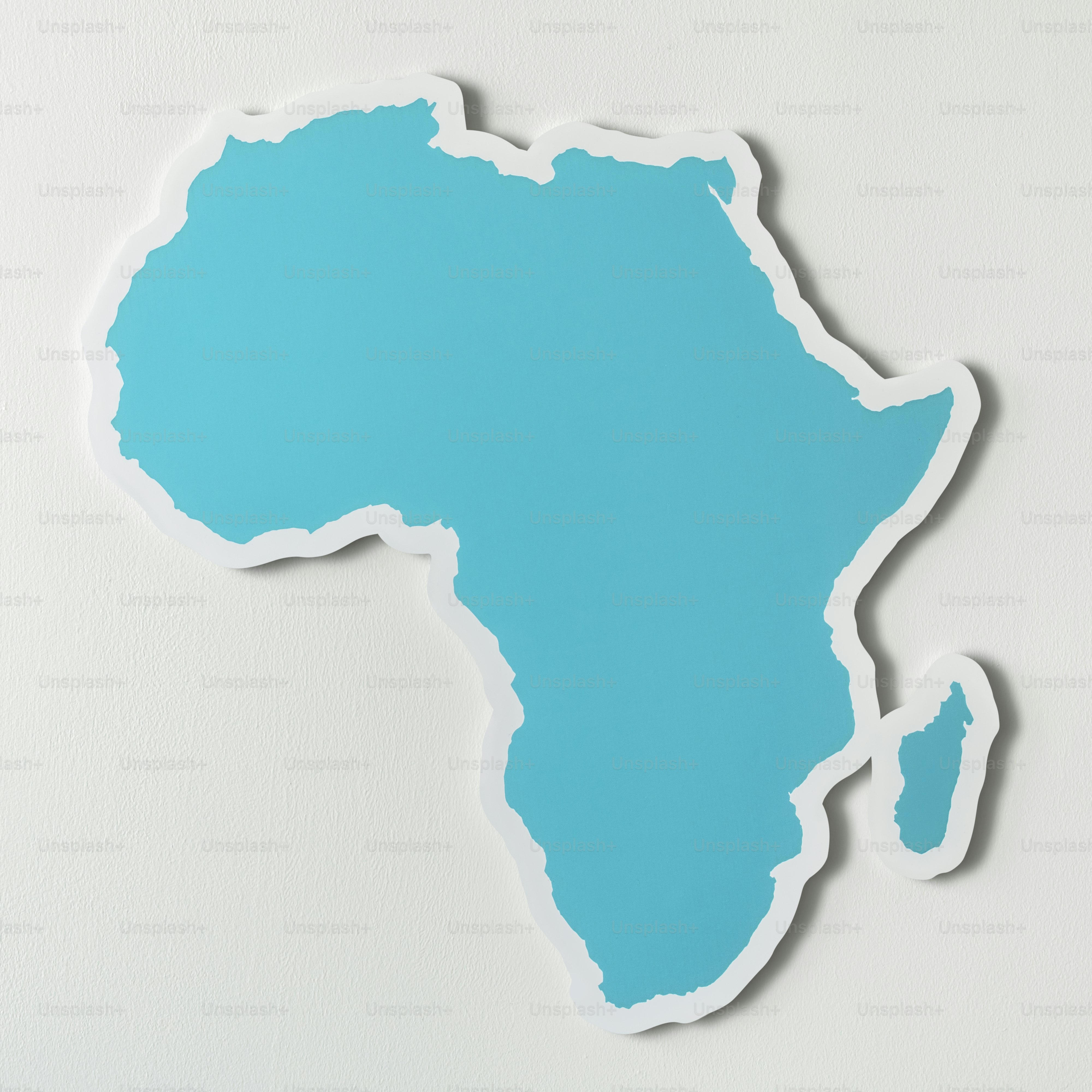 Free blank map of Africa