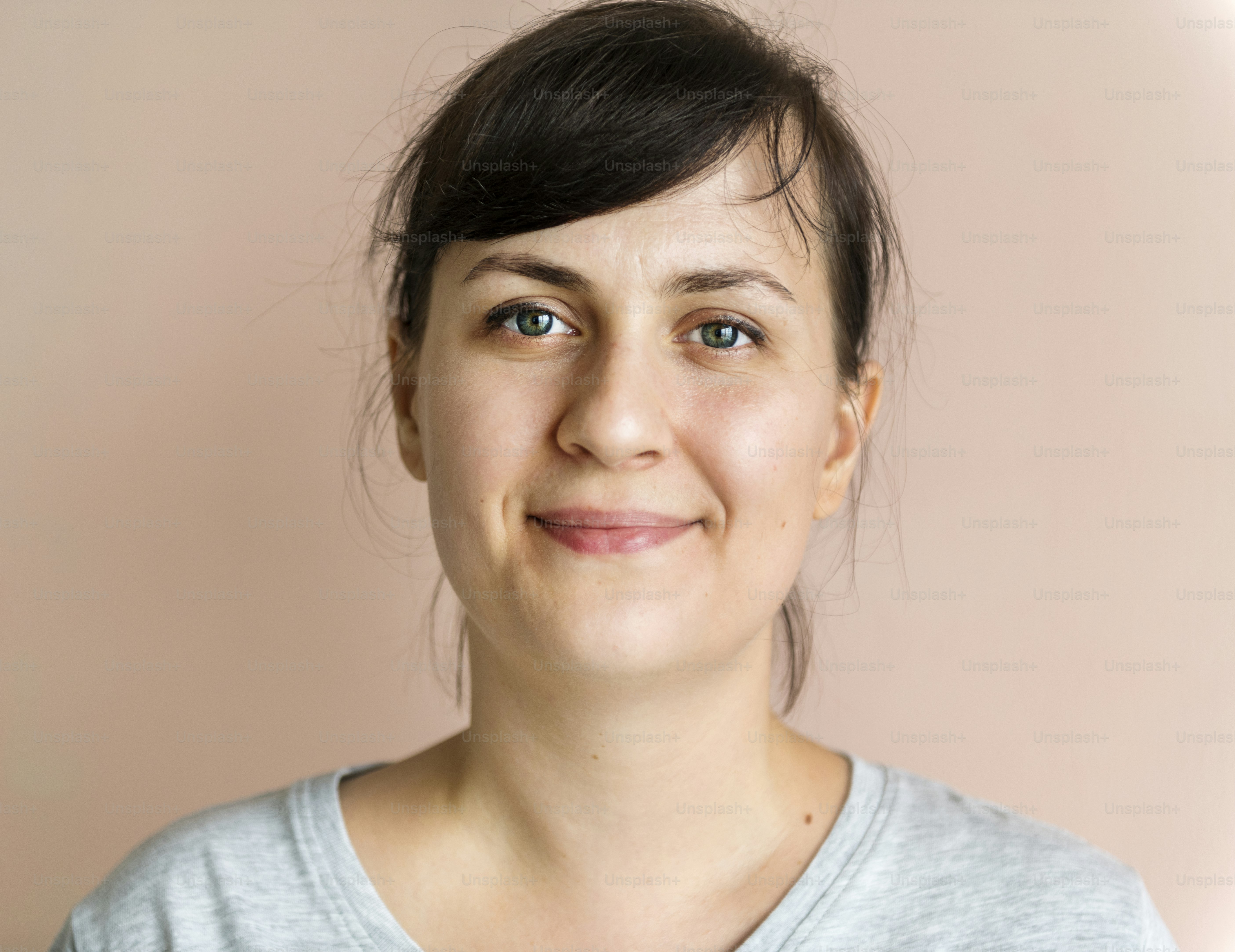 Portrait of cheerful Caucasian woman