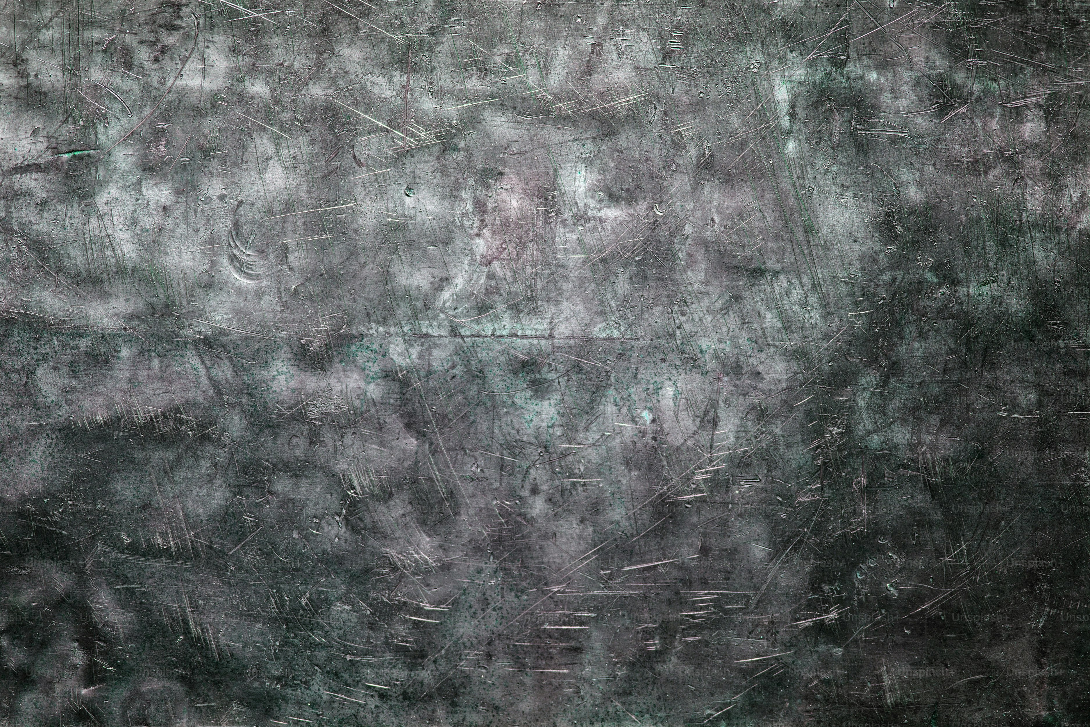 Crumpled metal background texture, dark iron plate