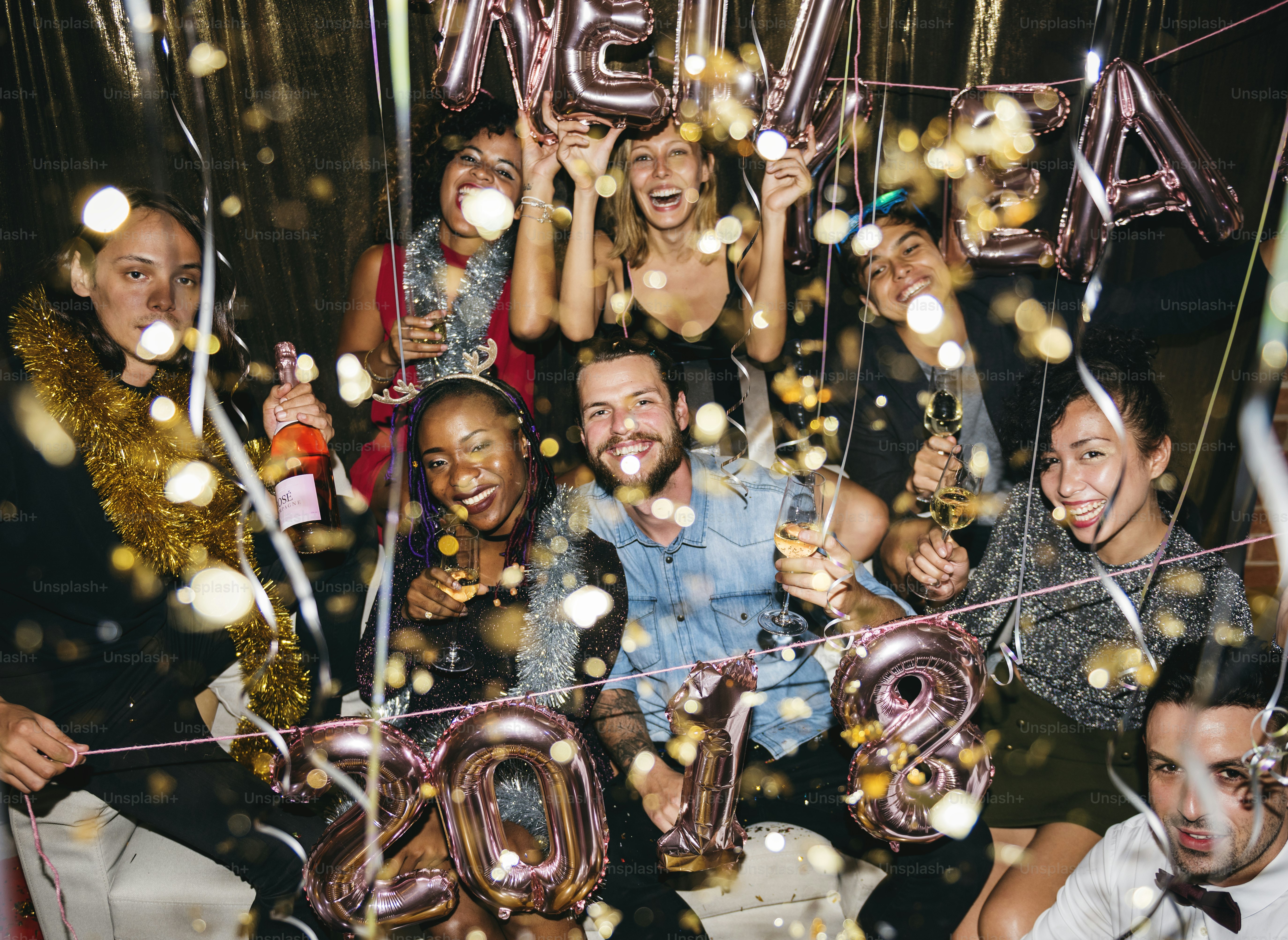 People enjoying a party