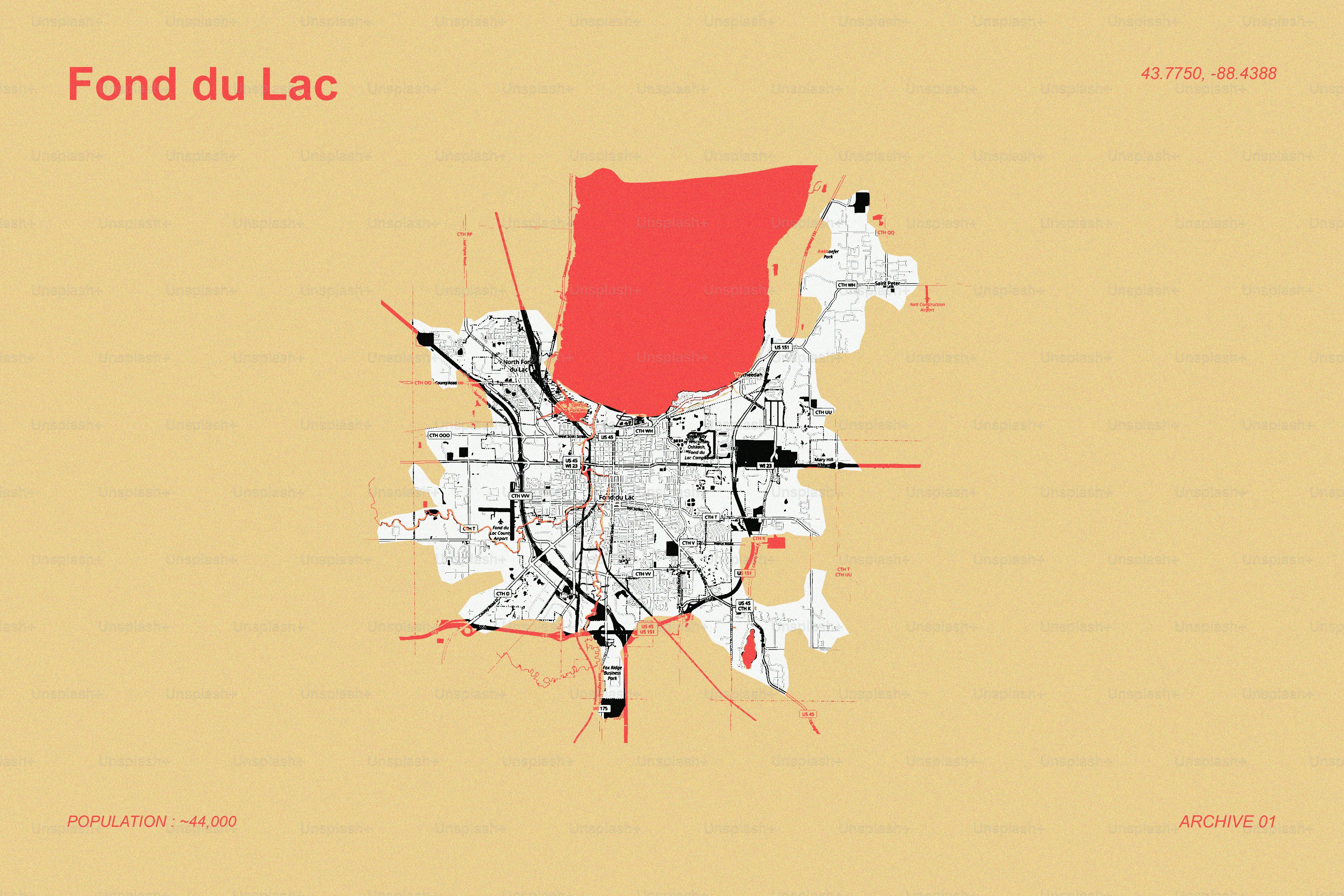 フォーンドゥラク市の地図(ハイライトされたエリア)