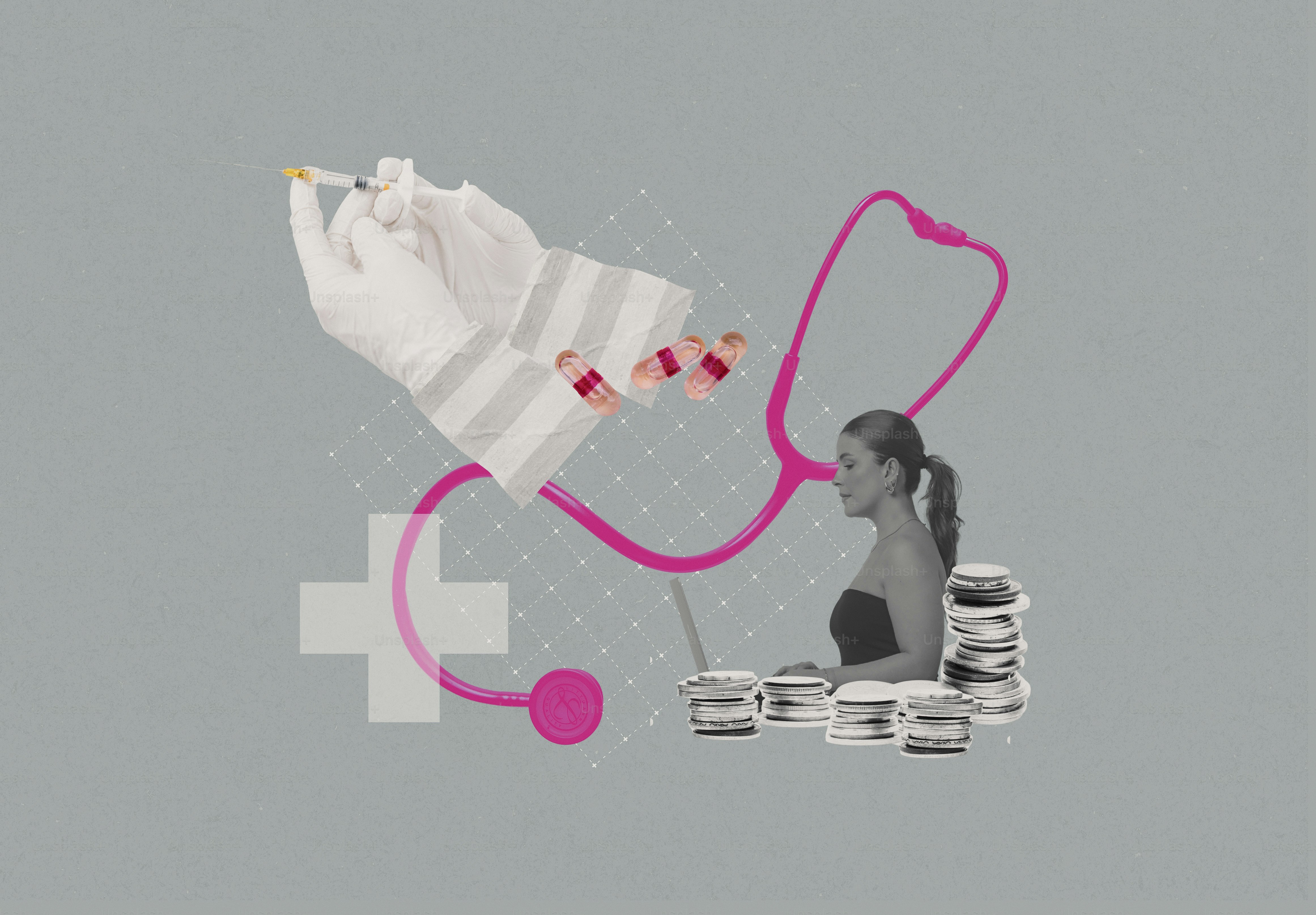 Medical treatment and financial burden collage