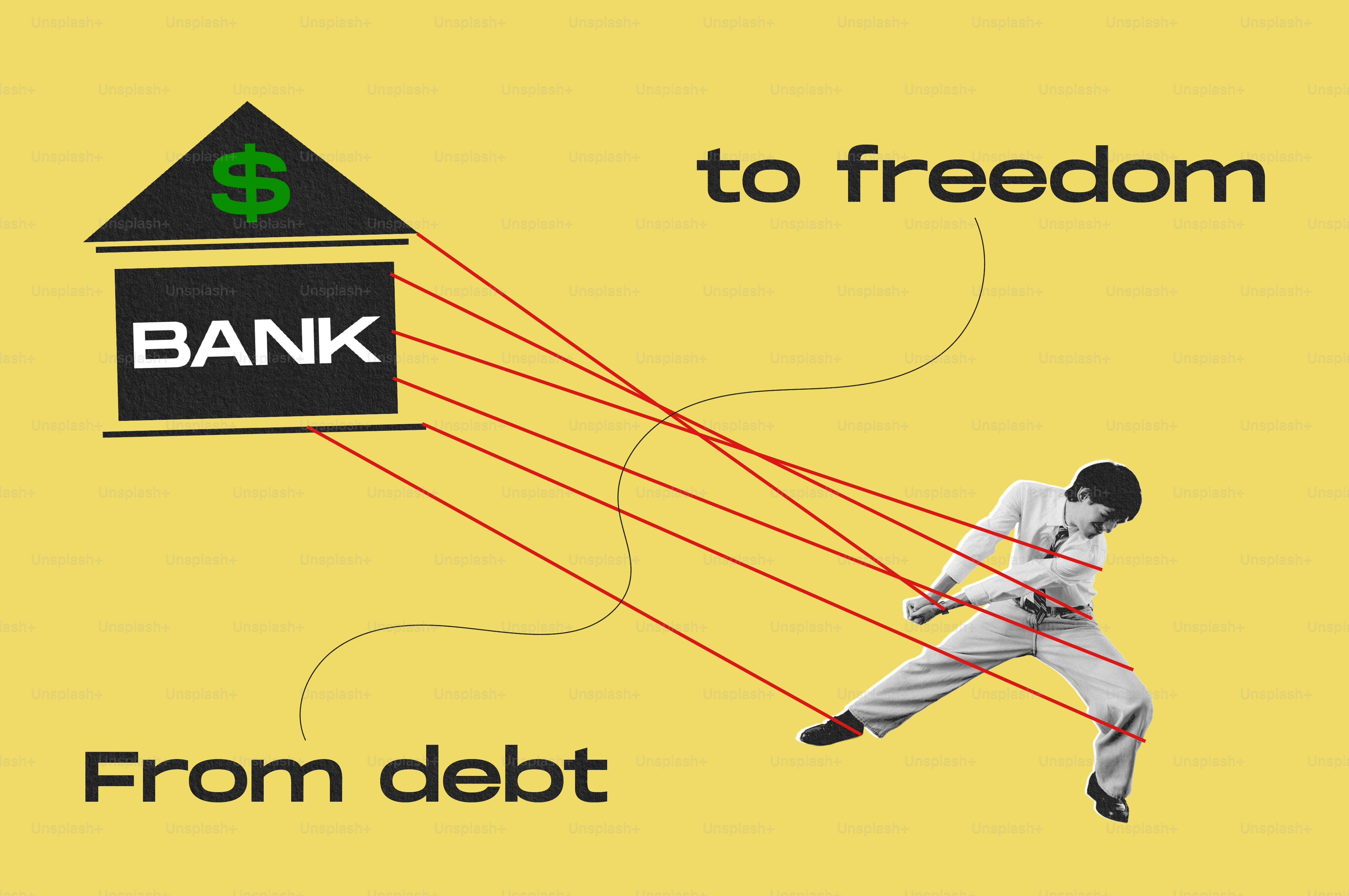 Bank debt restricts person's path to freedom