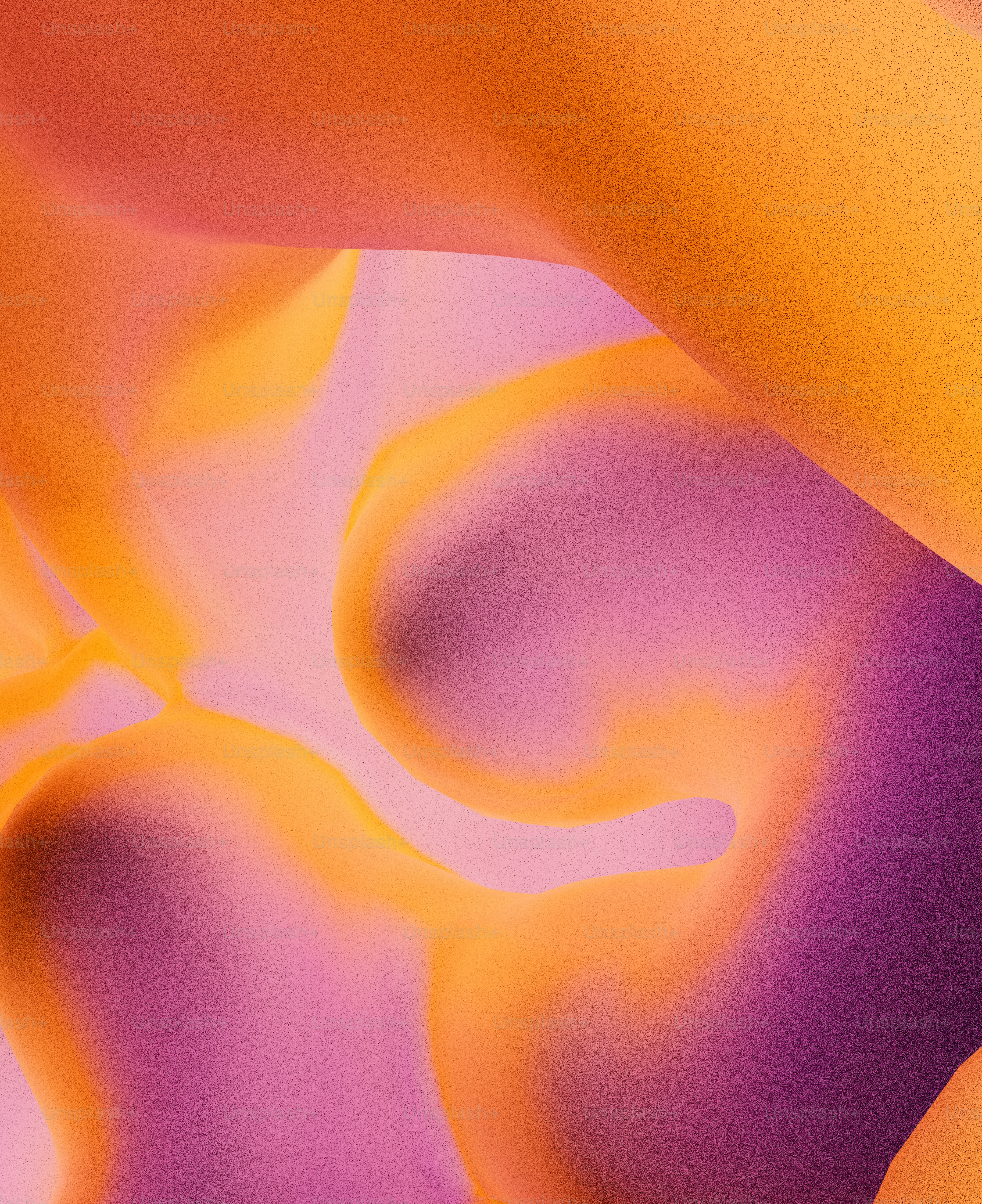 Soft orange and purple abstract gradient shapes