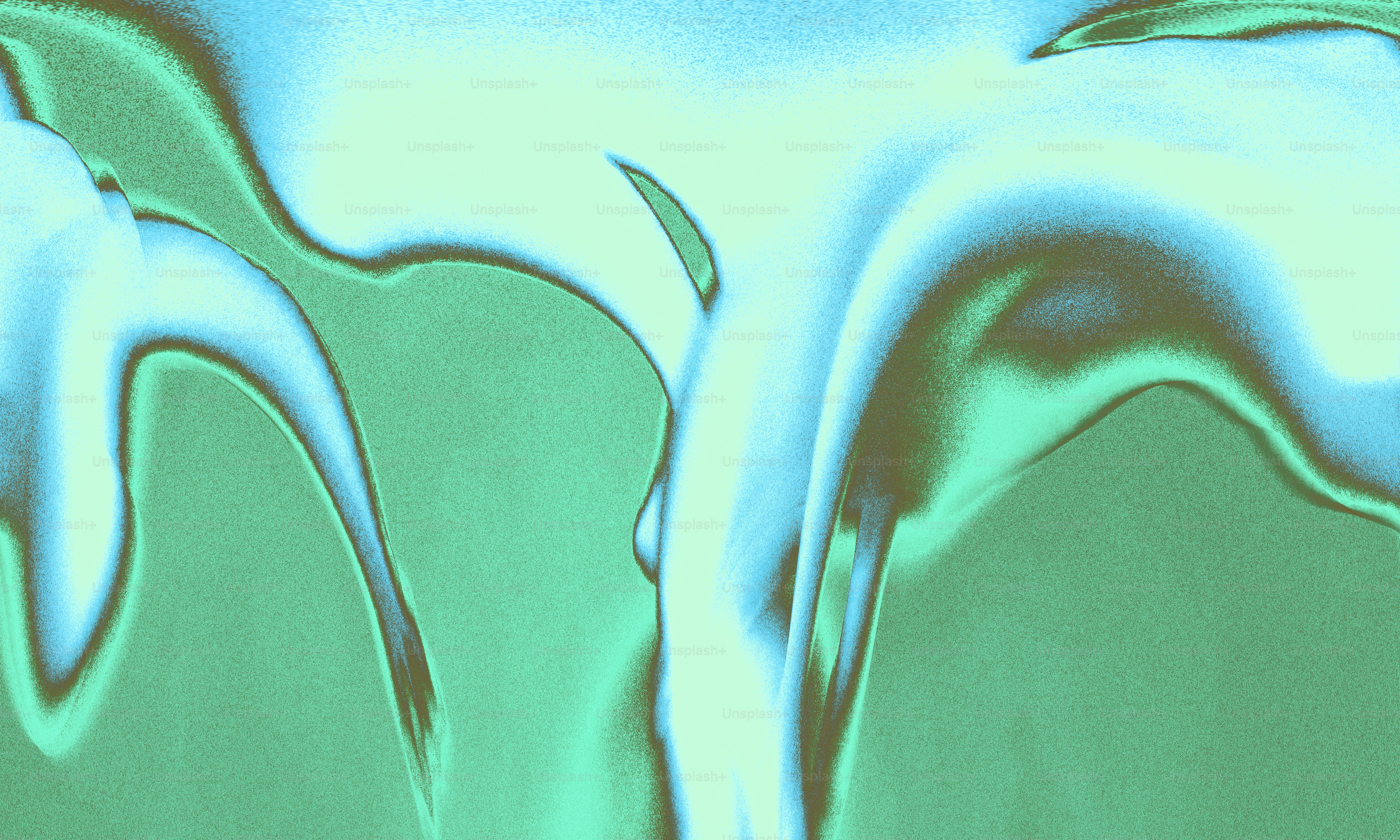 Patrón abstracto ondulado azul y verde líquido