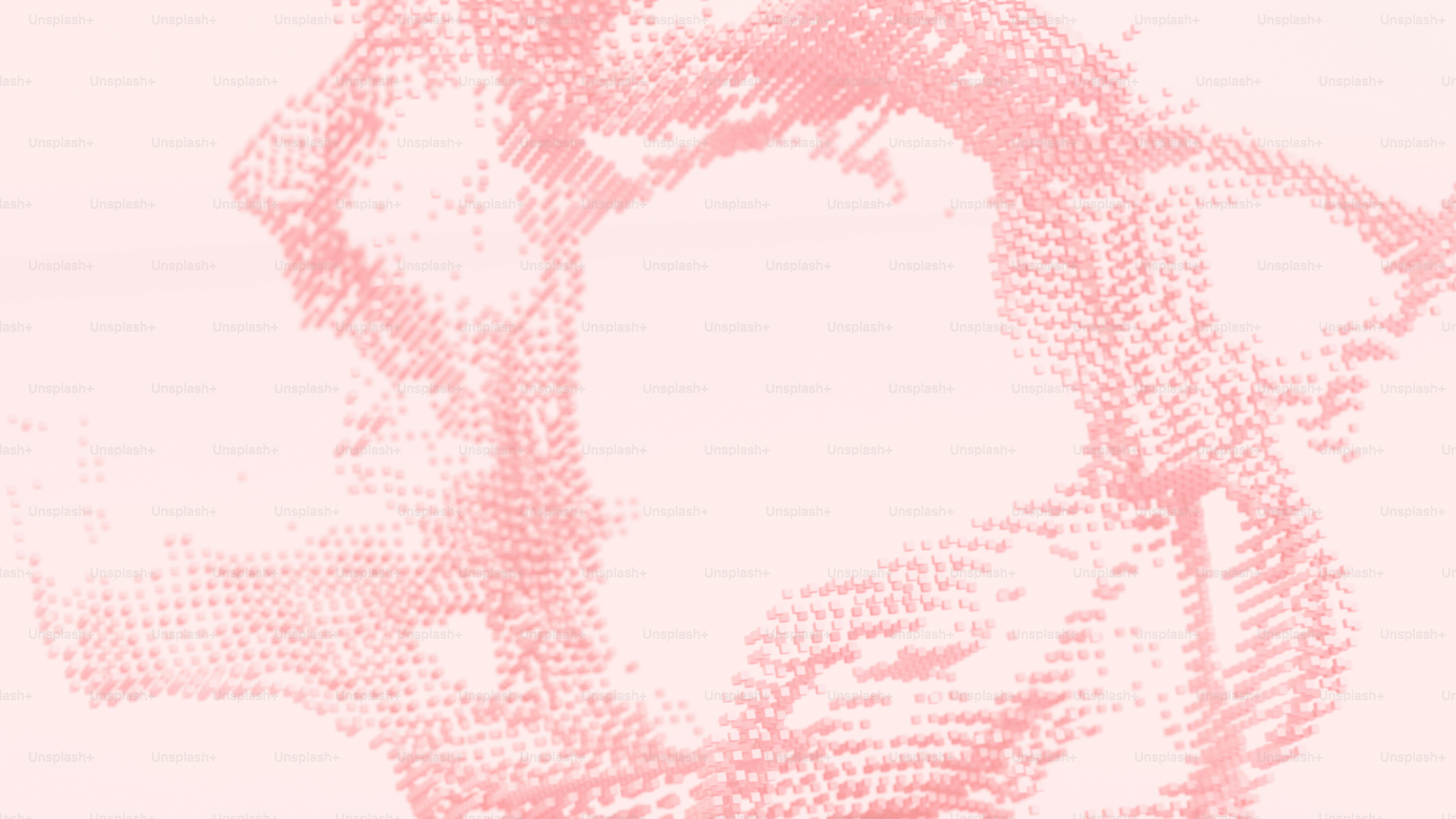 Fond de pixel numérique fragmenté rose abstrait