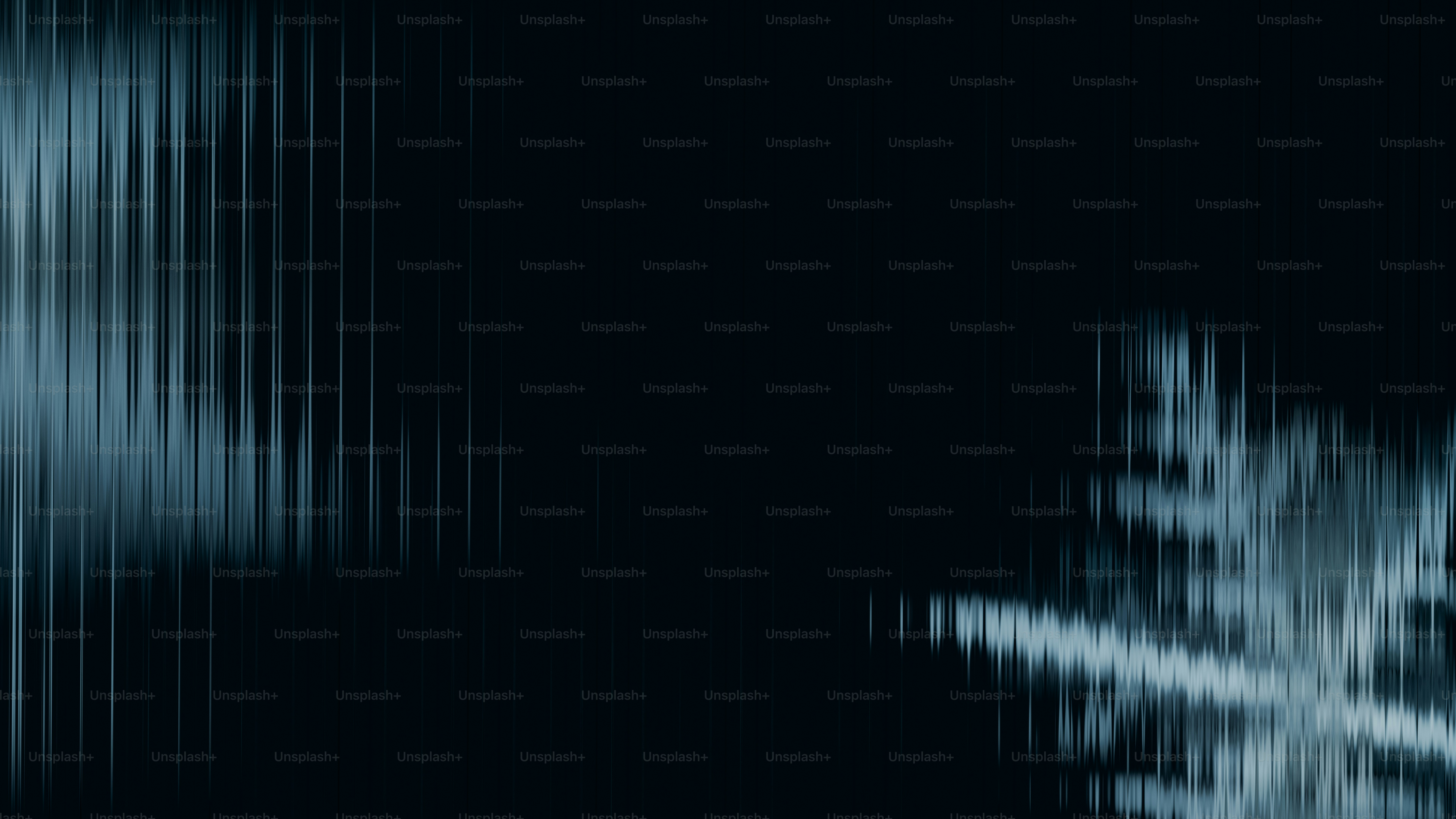 Abstract blue vertical lines and wavy patterns