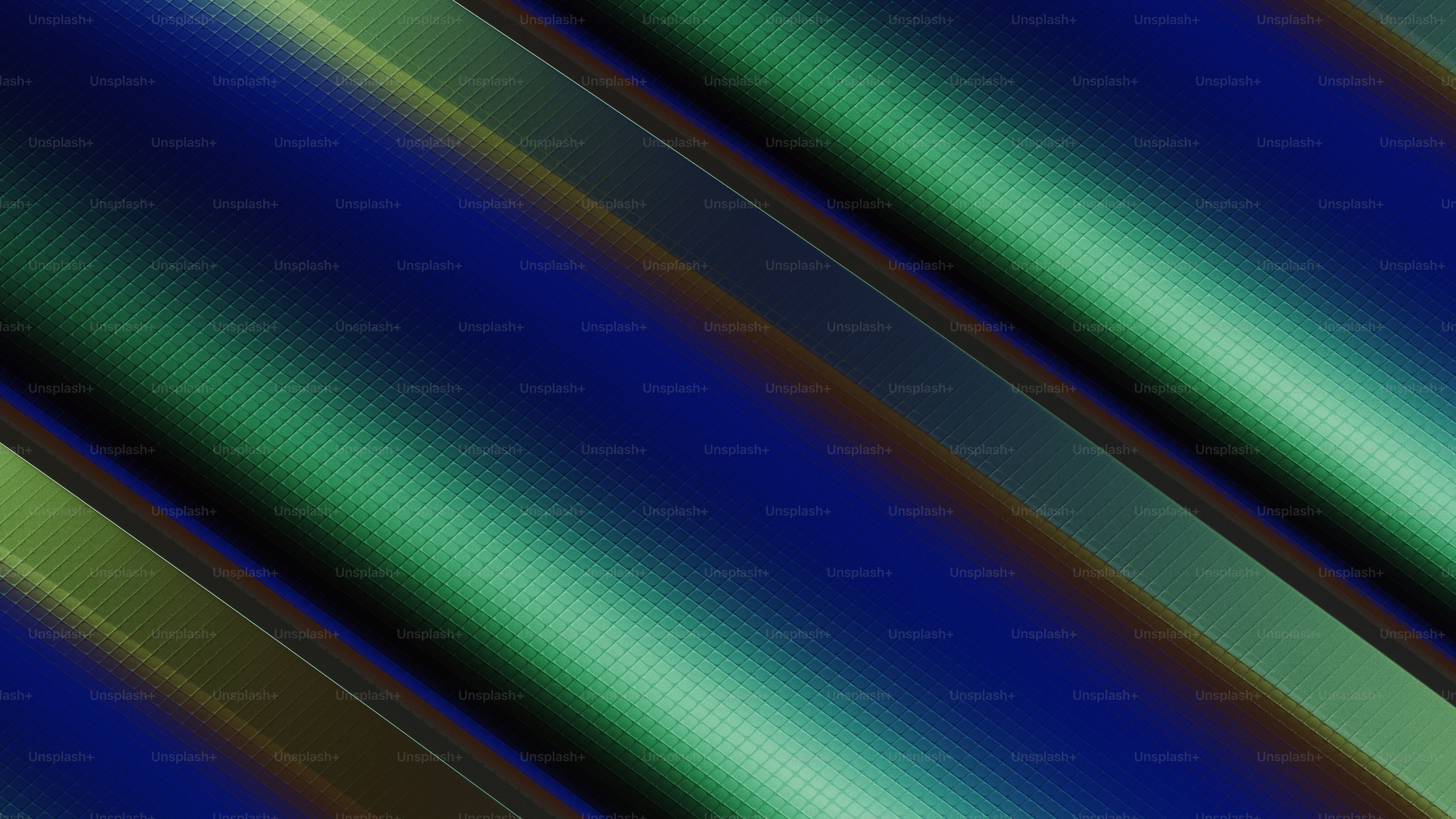 Bandes diagonales abstraites bleues et vertes avec texture