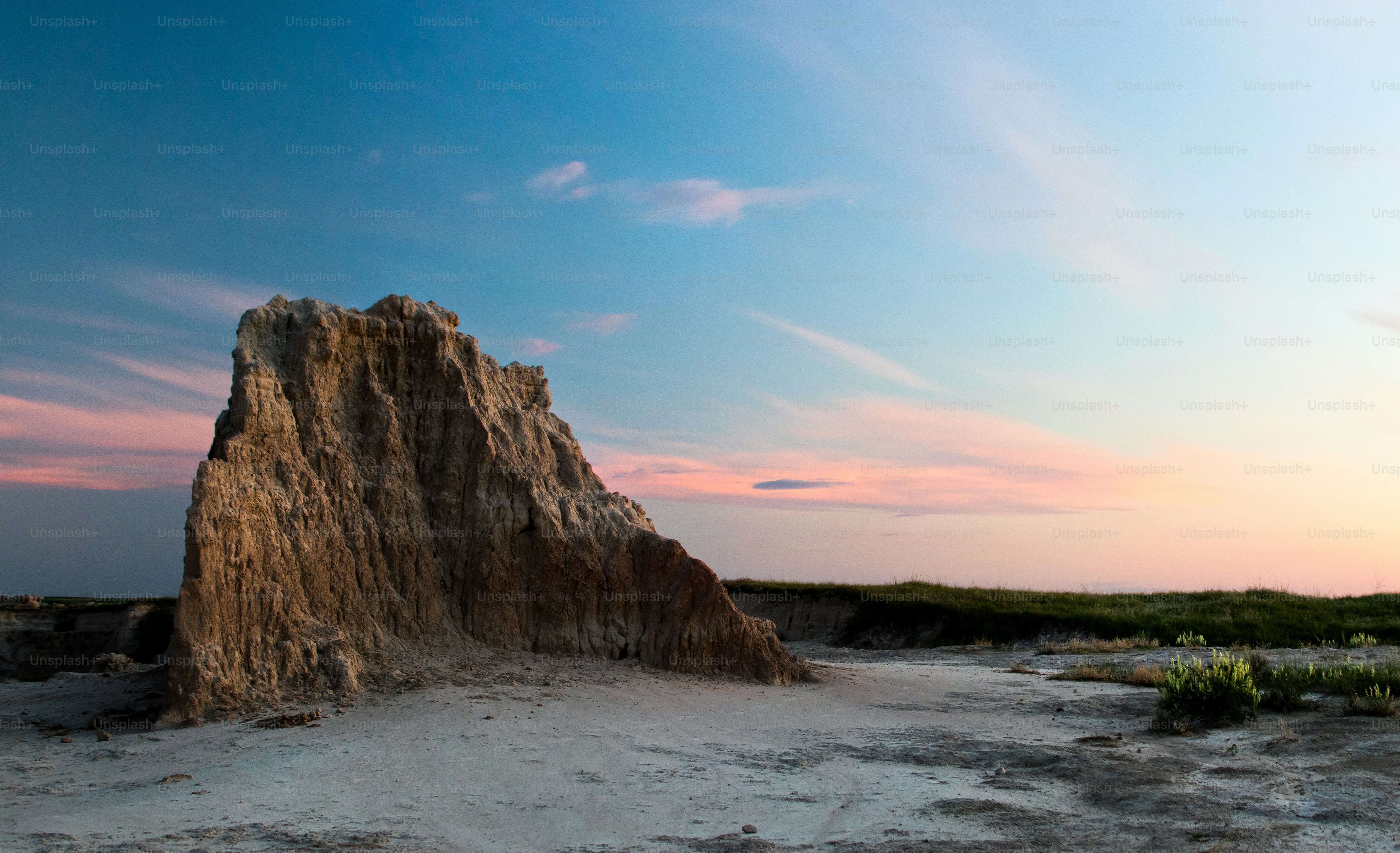 Colorful Sunrise  in the Badlands National Park, South Dakota