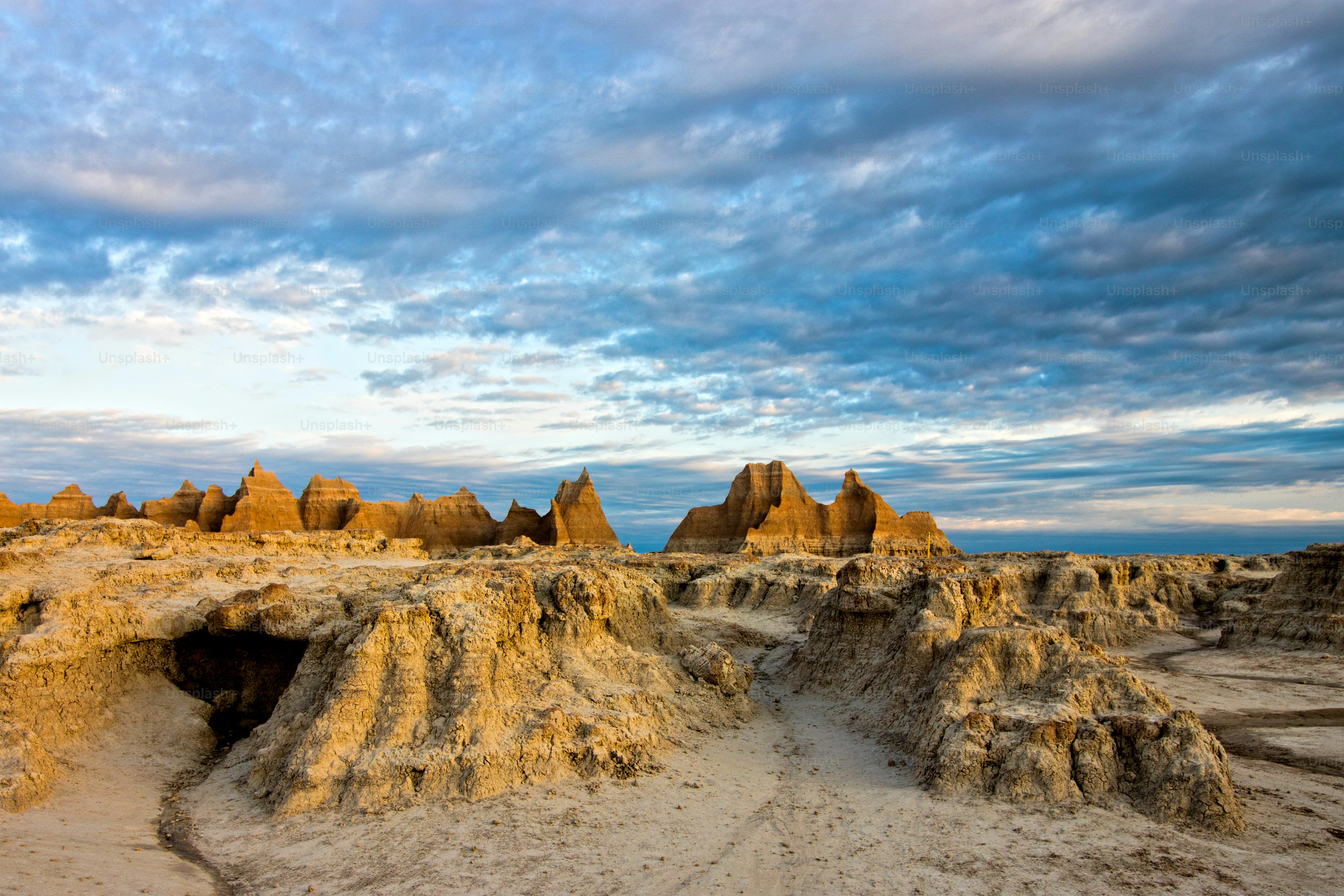 Colorful Sunrise  in the Badlands National Park, South Dakota