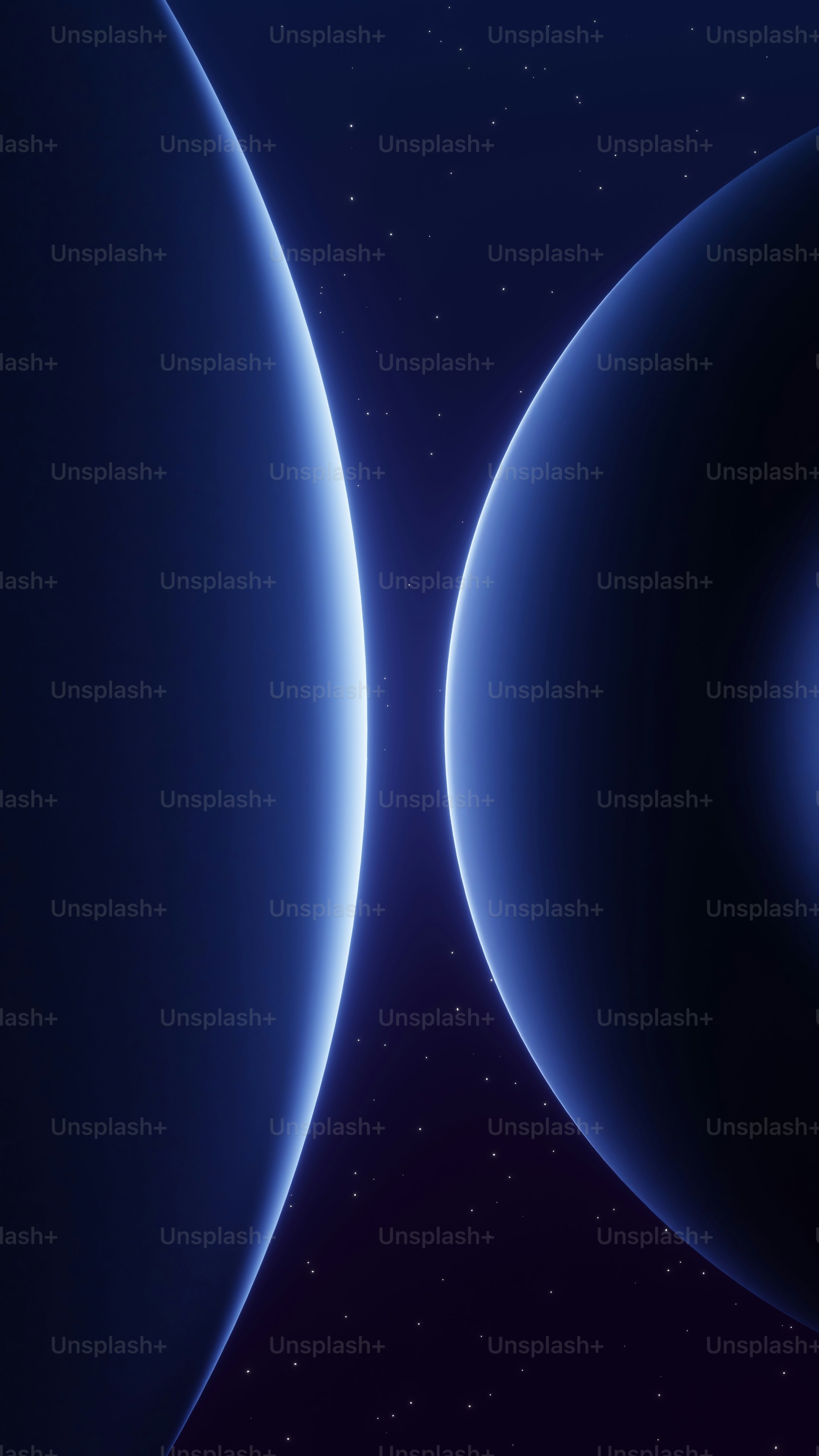 Abstract blue layered curves - Photo on Unsplash+