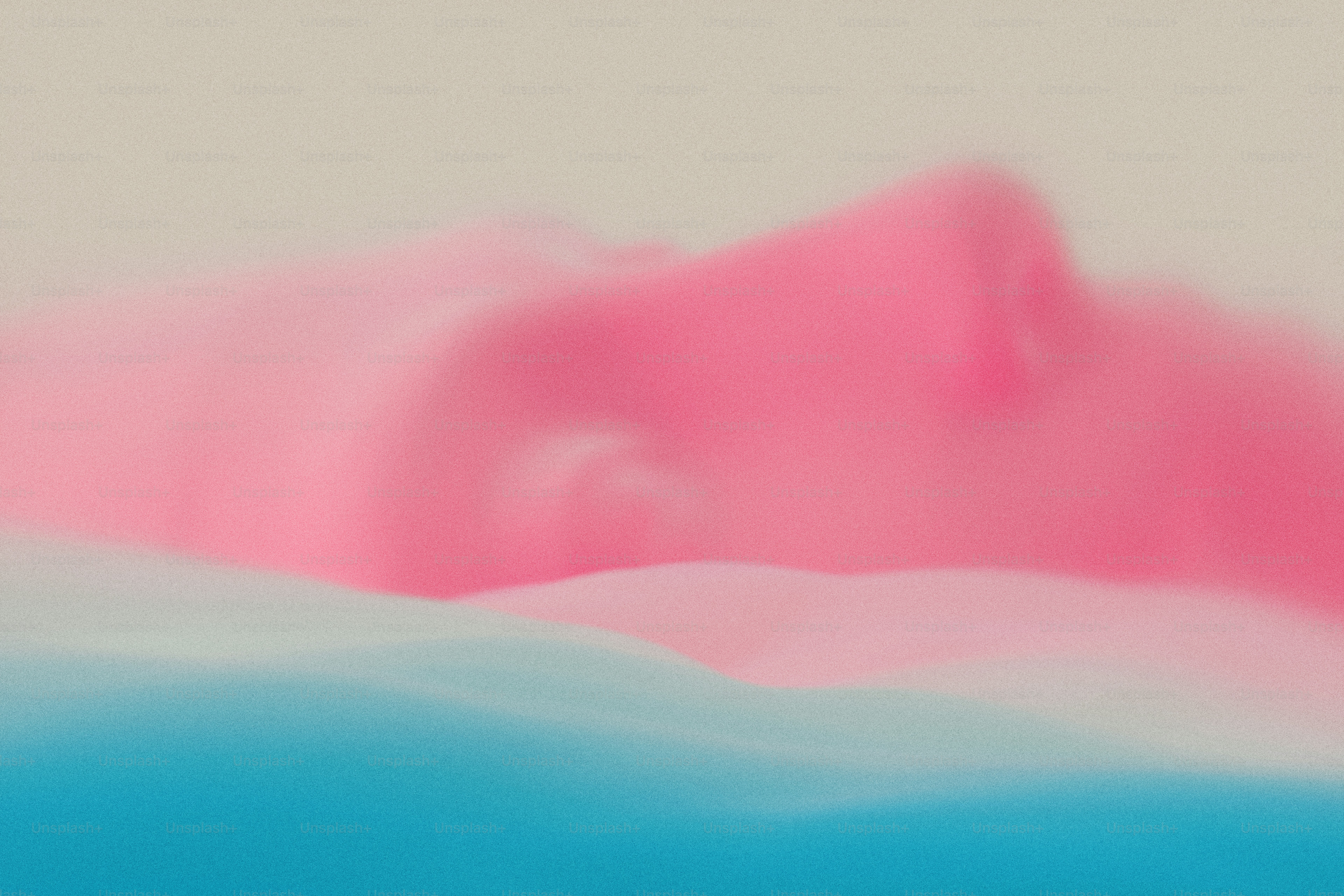 Soft waves of pink and blue blending into a pale cream background