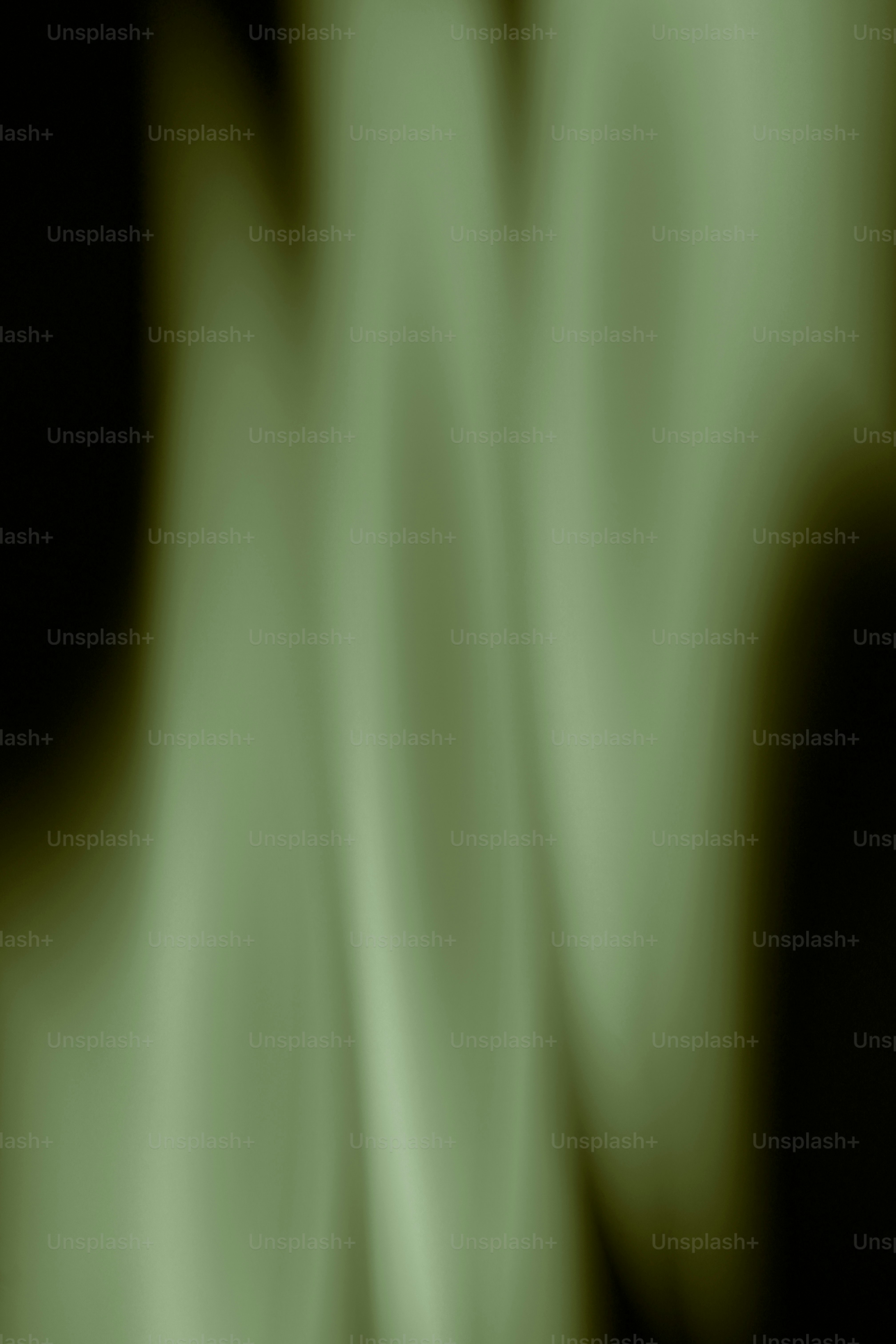 Soft vertical streaks of pale green light against a dark background