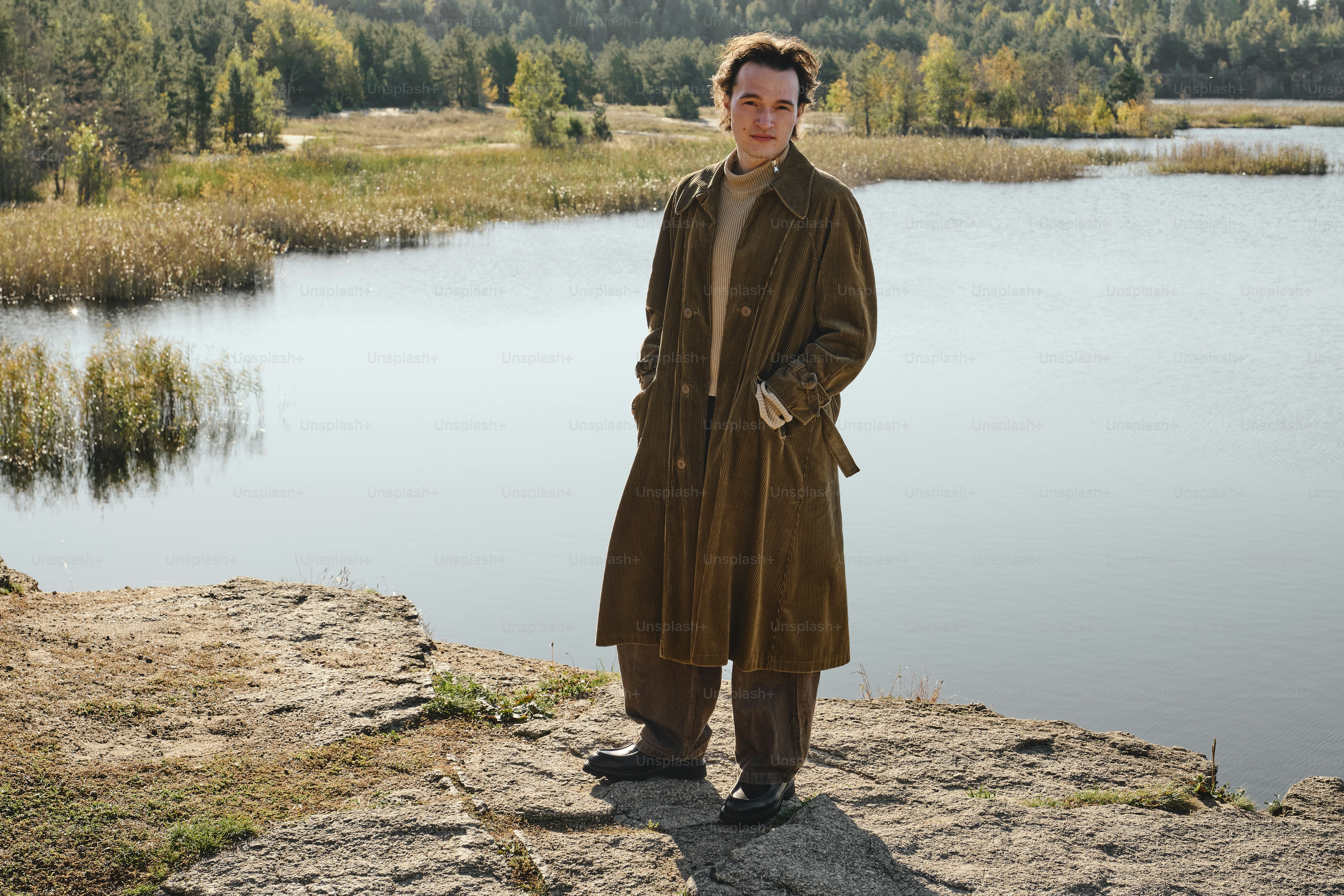 autumn fashion imagery with a natural, editorial feel