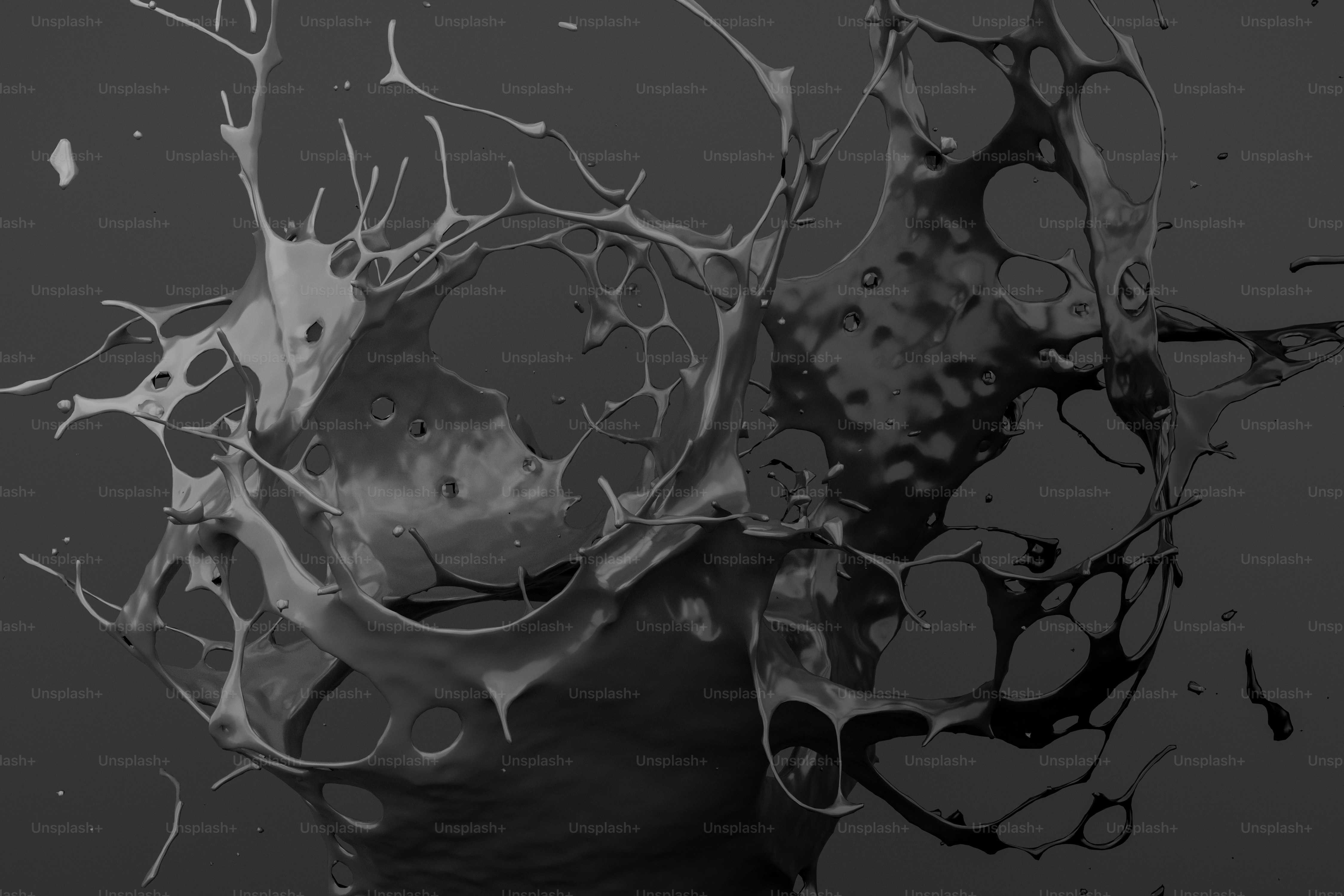Dark grey liquid splash - Photo on Unsplash+
