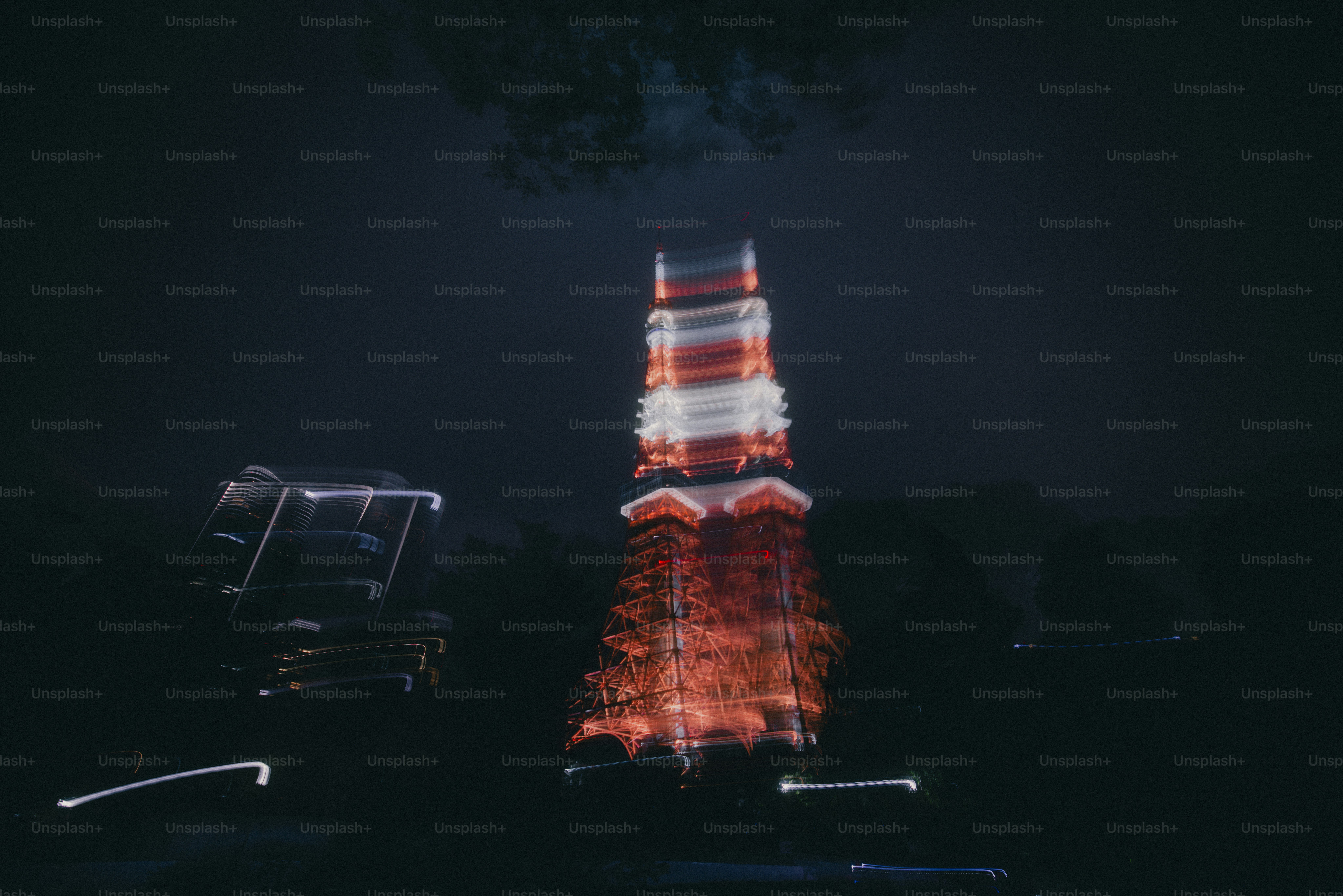 Tokyo Tower long exposure in Minato City - Photo on Unsplash+
