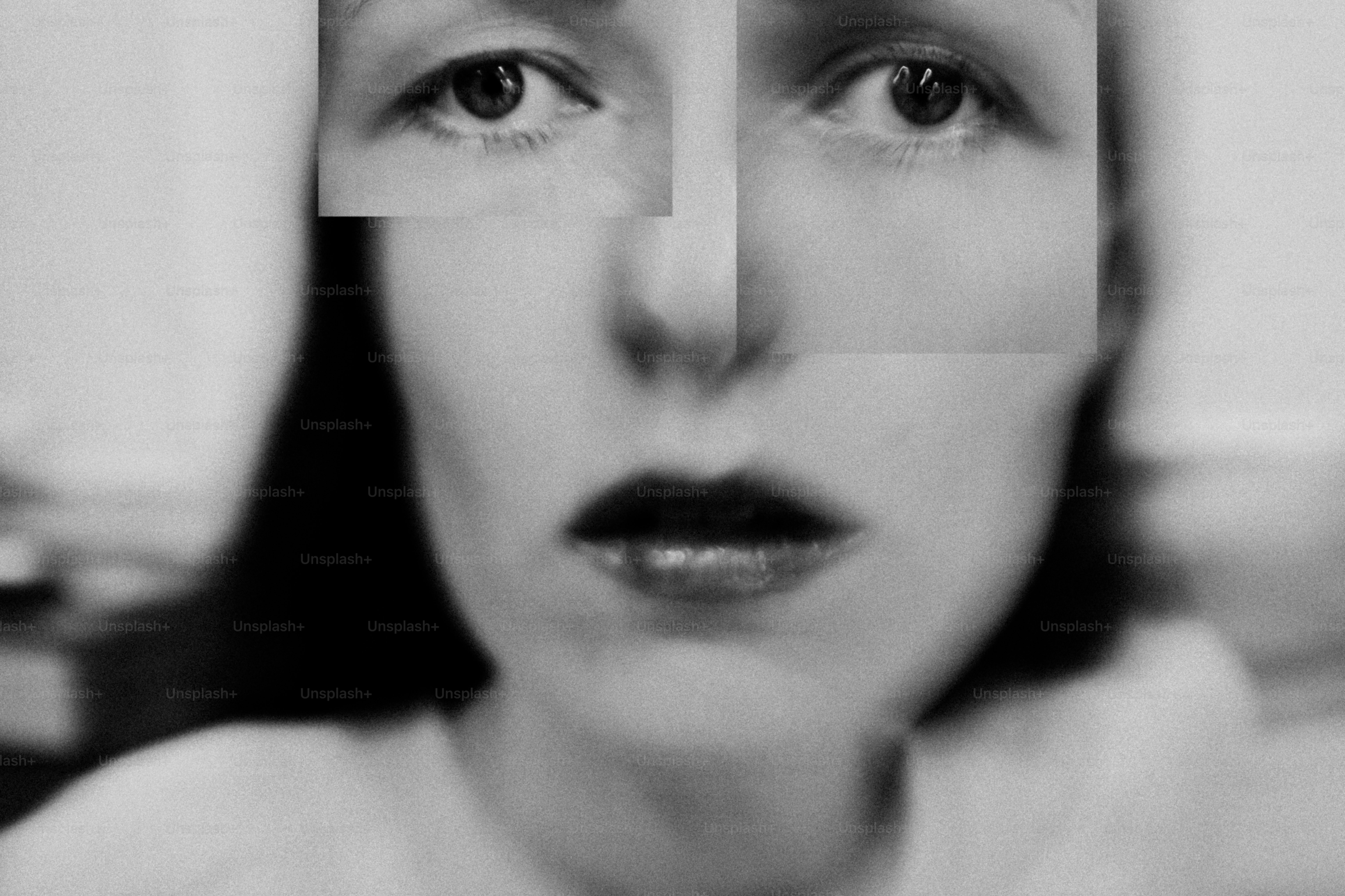 Black and white face collage - Photo on Unsplash+