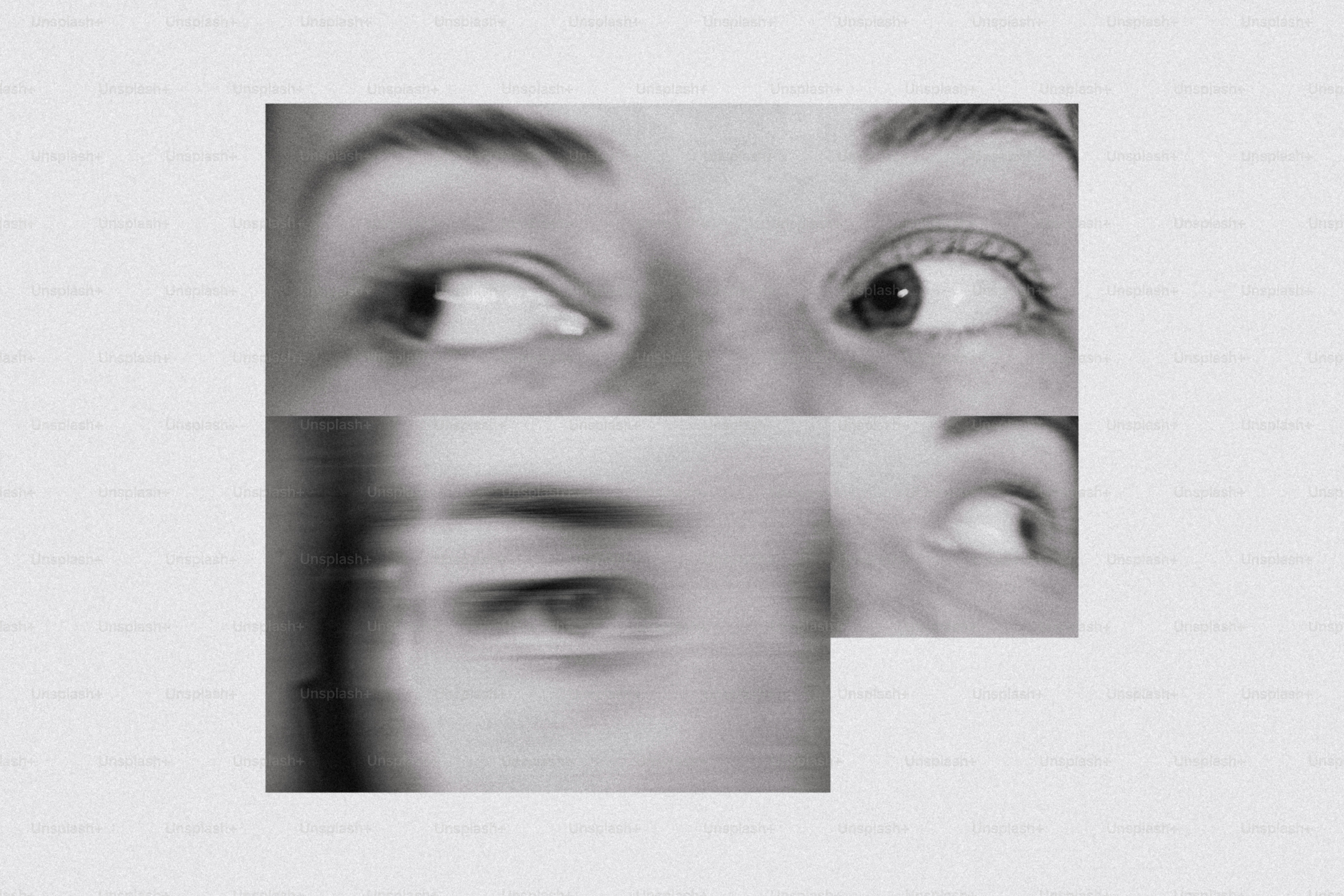 Black and white face collage - Photo on Unsplash+