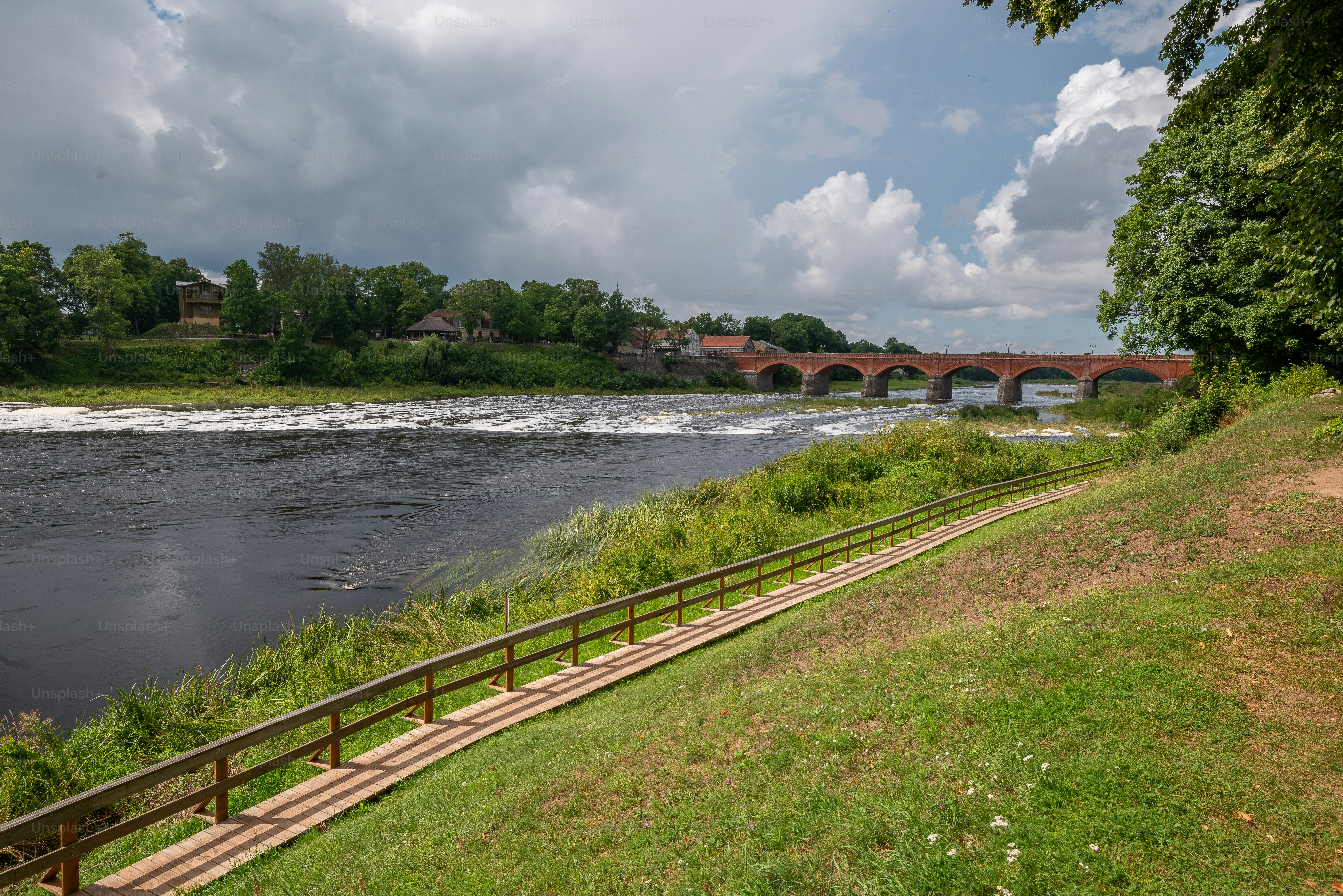 Brick bridge over Venta river Kuldīga - Photo on Unsplash+
