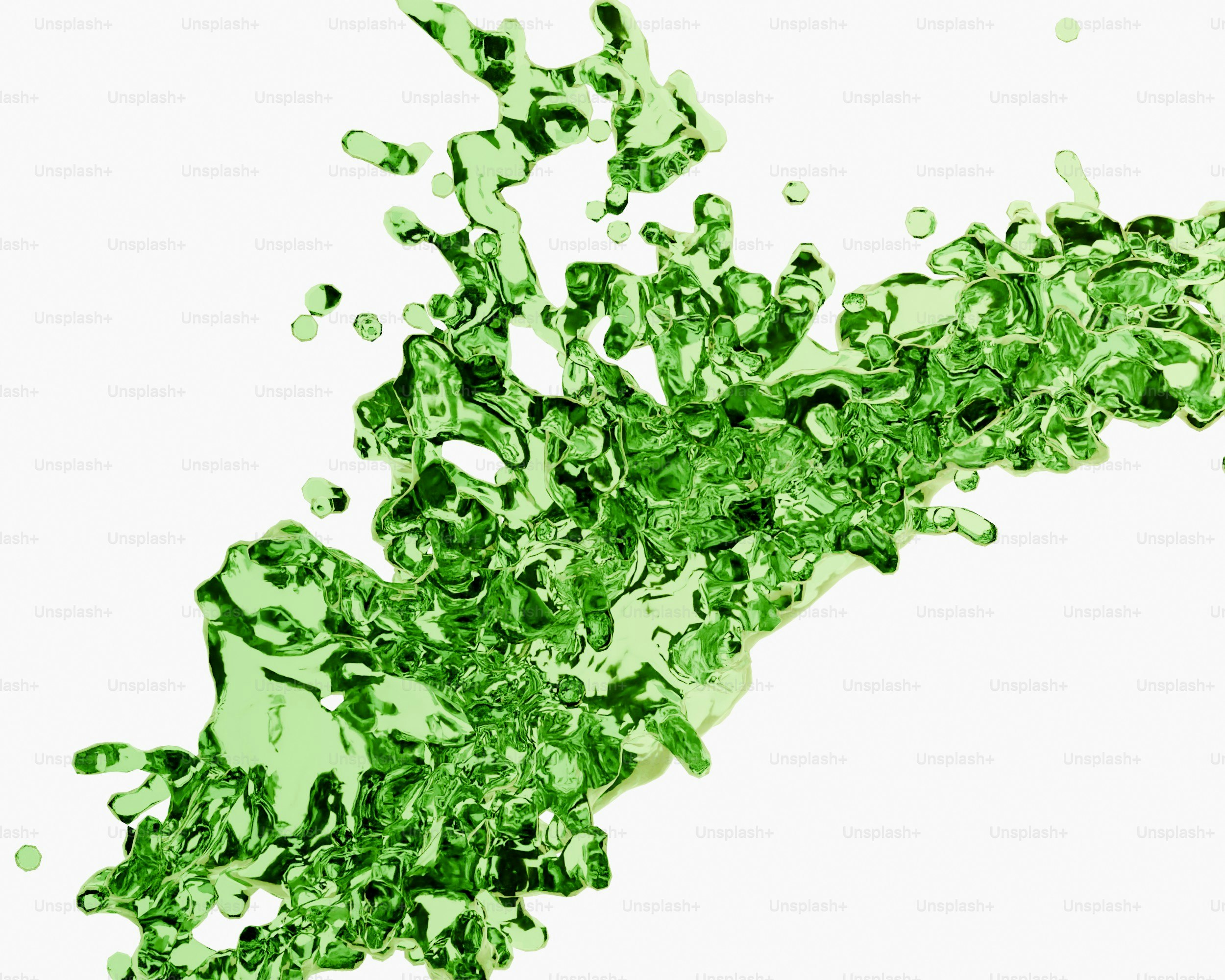 Green liquid splash on white - Photo on Unsplash+