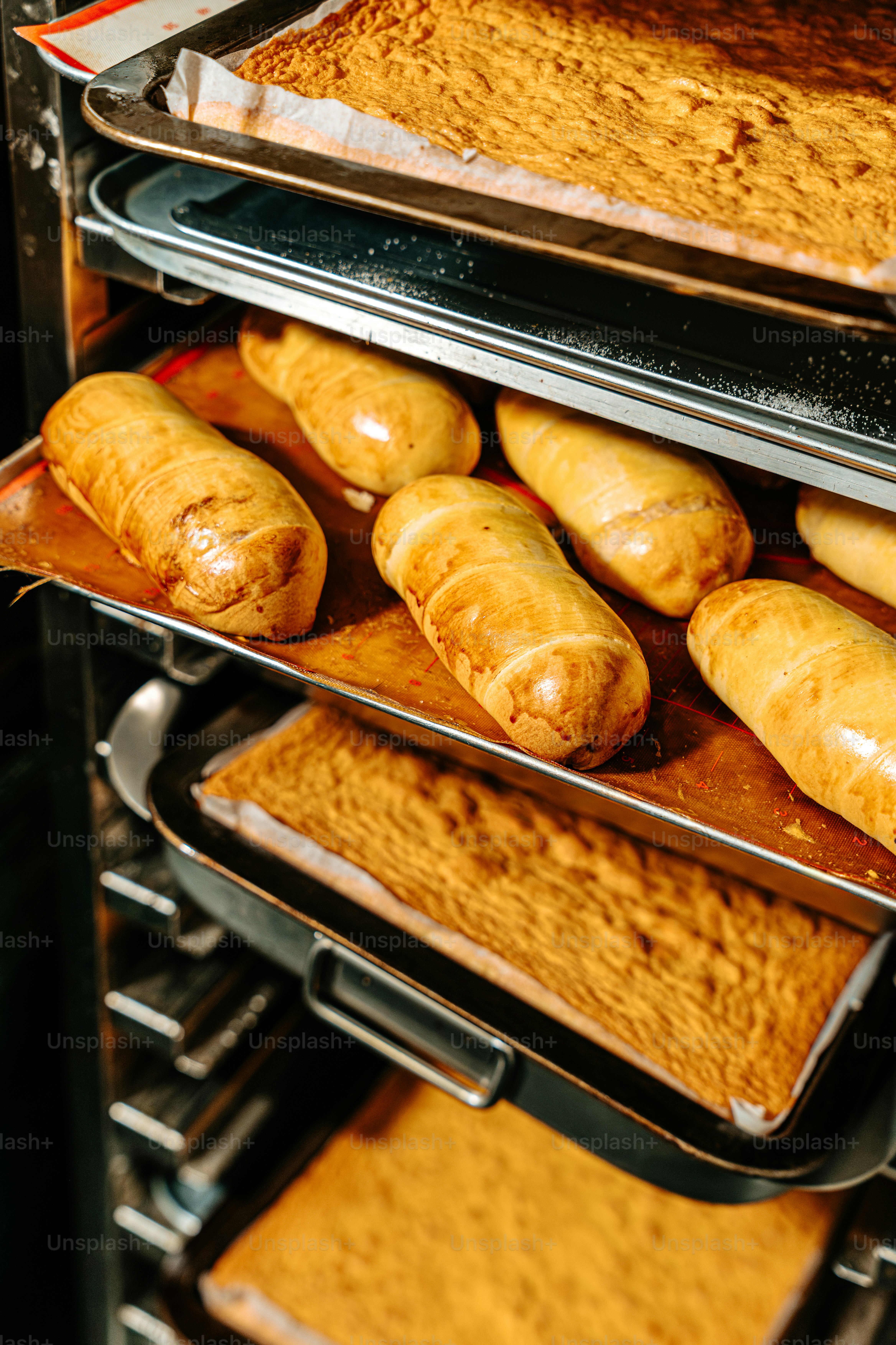 Bread rolls on baking sheet - Photo on Unsplash+