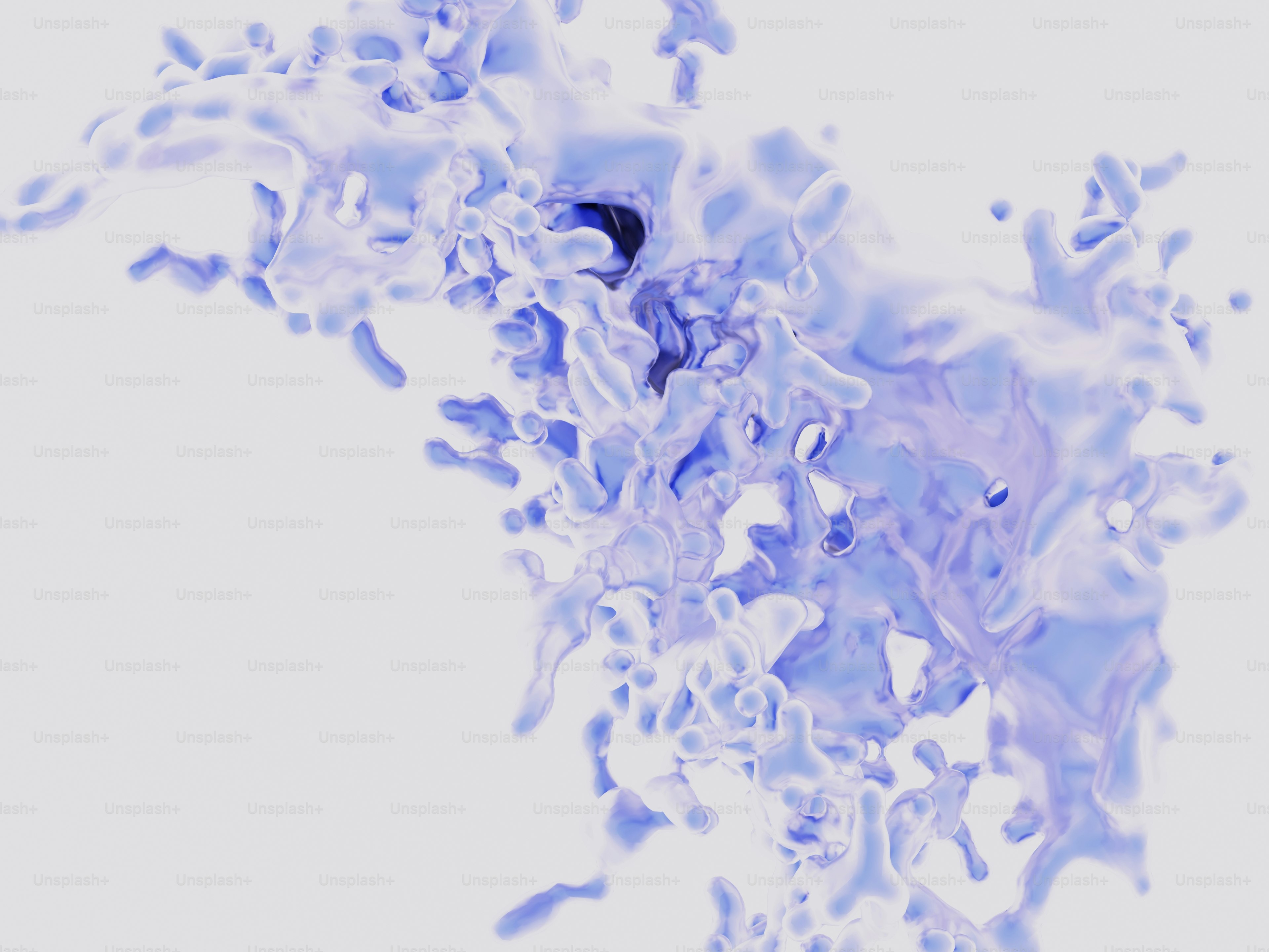 Translucent blue liquid splash - Photo on Unsplash+