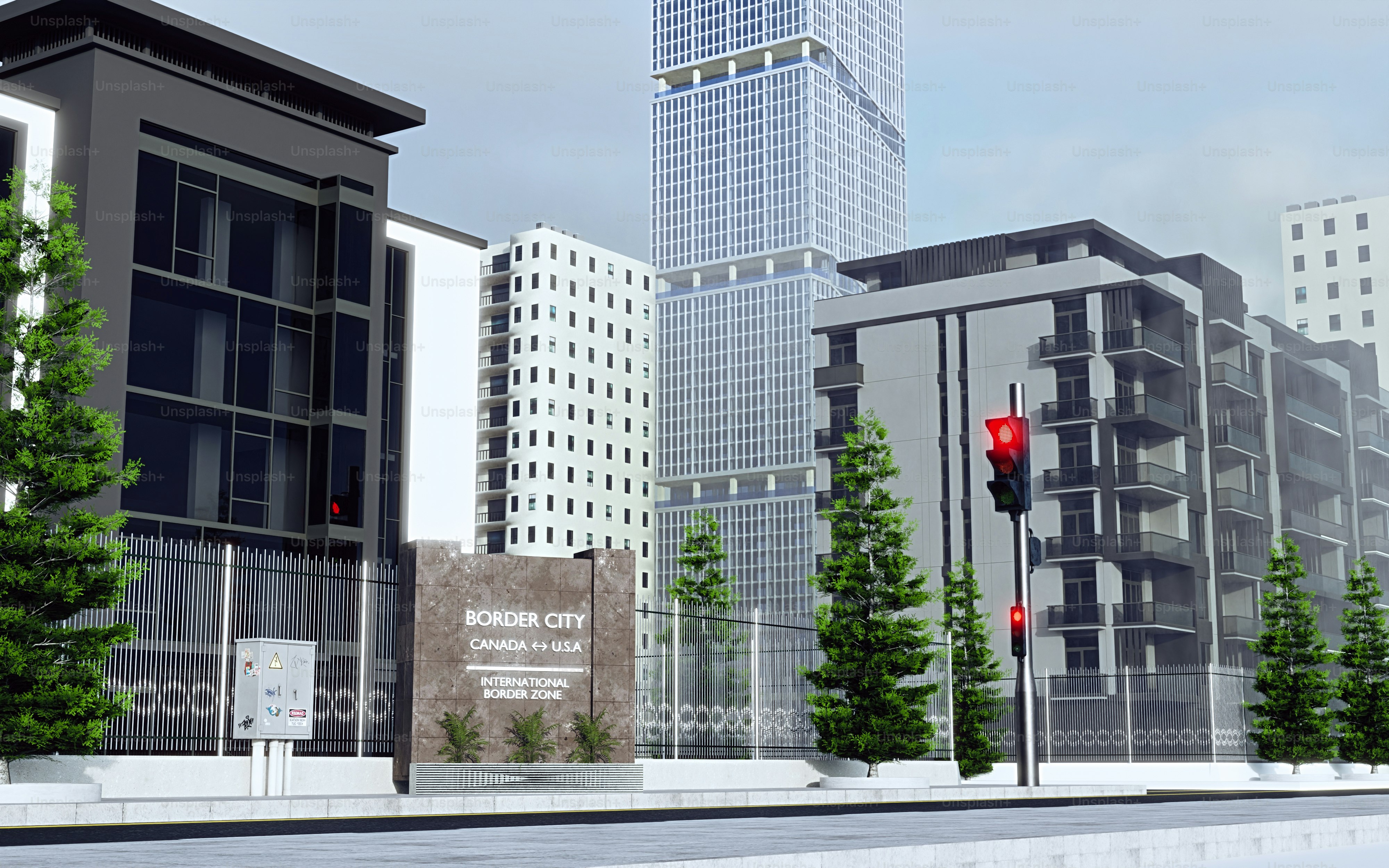 Modern urban street with high-rise buildings - Photo on Unsplash+