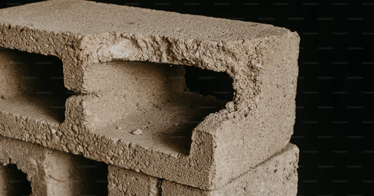 What Is Block Graph Rough concrete block with hollow openings - Photo on Unsplash+