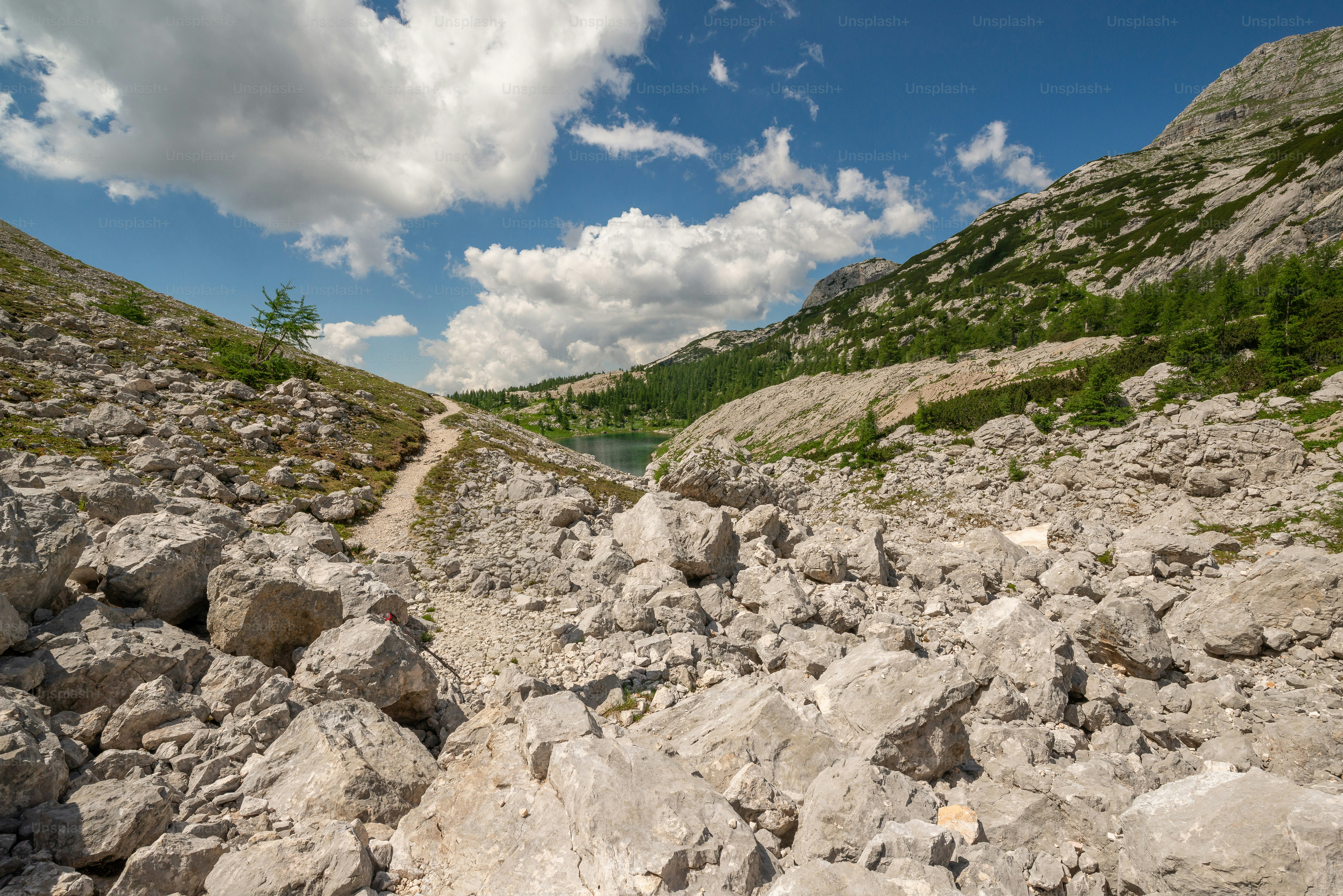 Rocky mountain trail in Triglav National Park - Photo on Unsplash+