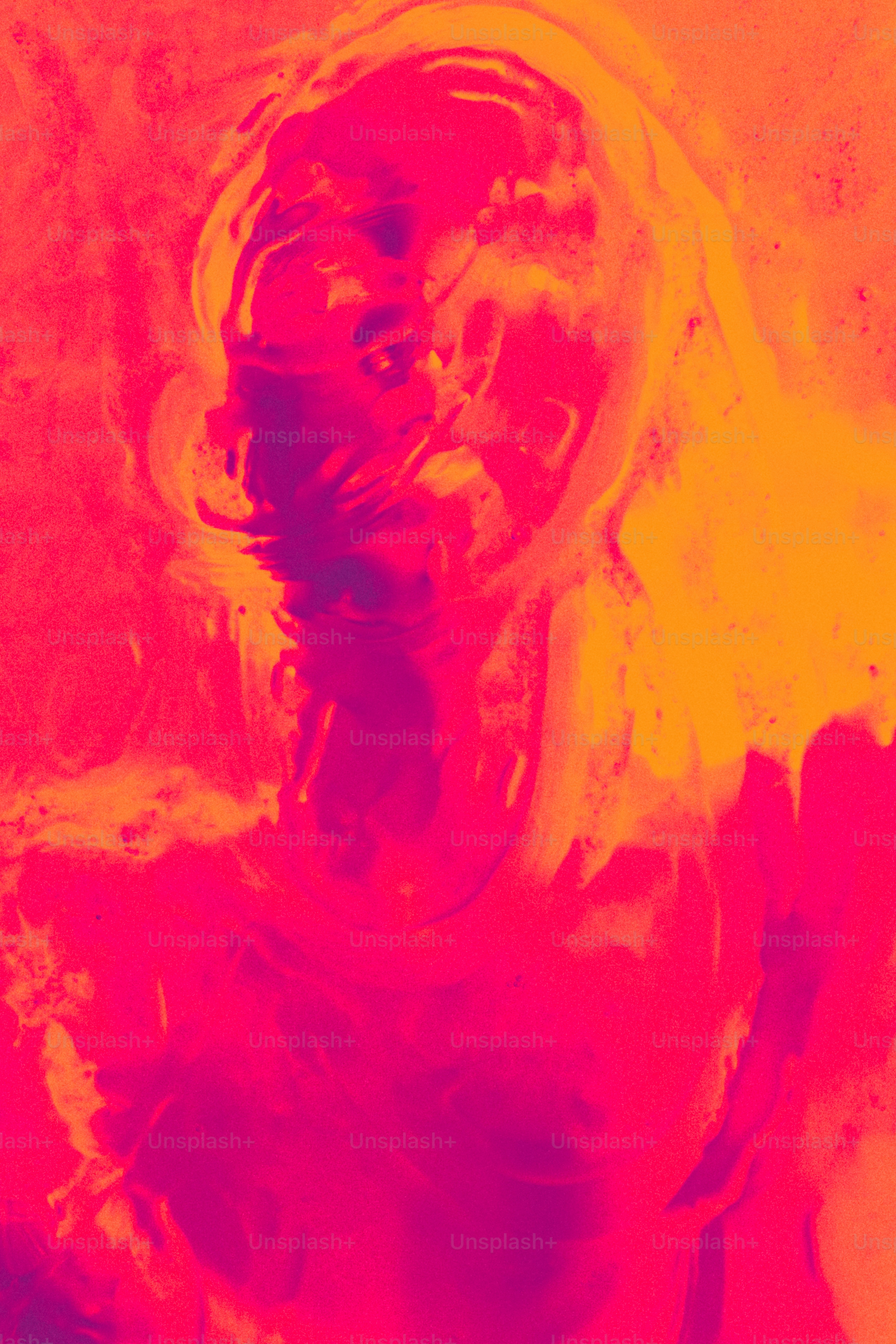 Abstract pink and orange liquid swirls - Photo on Unsplash+