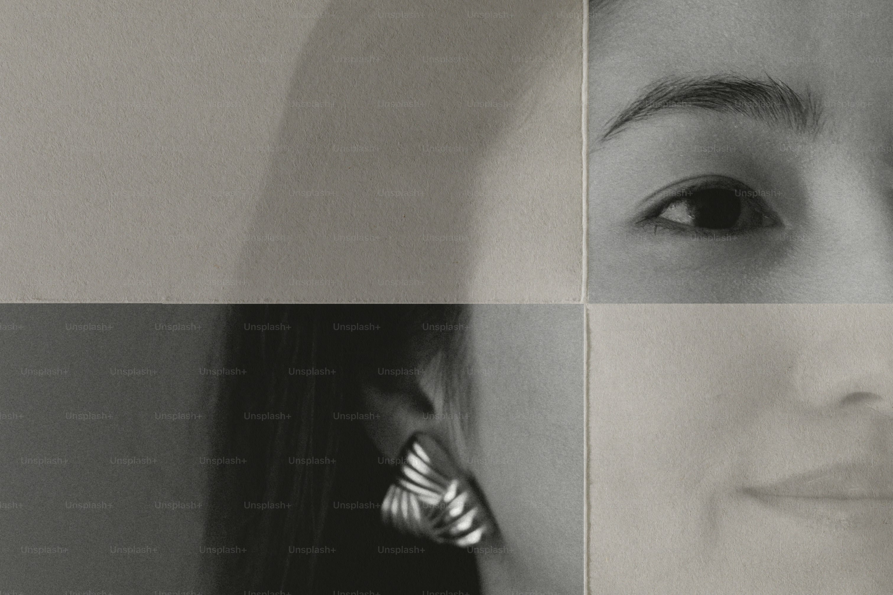 Black and white face collage - Photo on Unsplash+