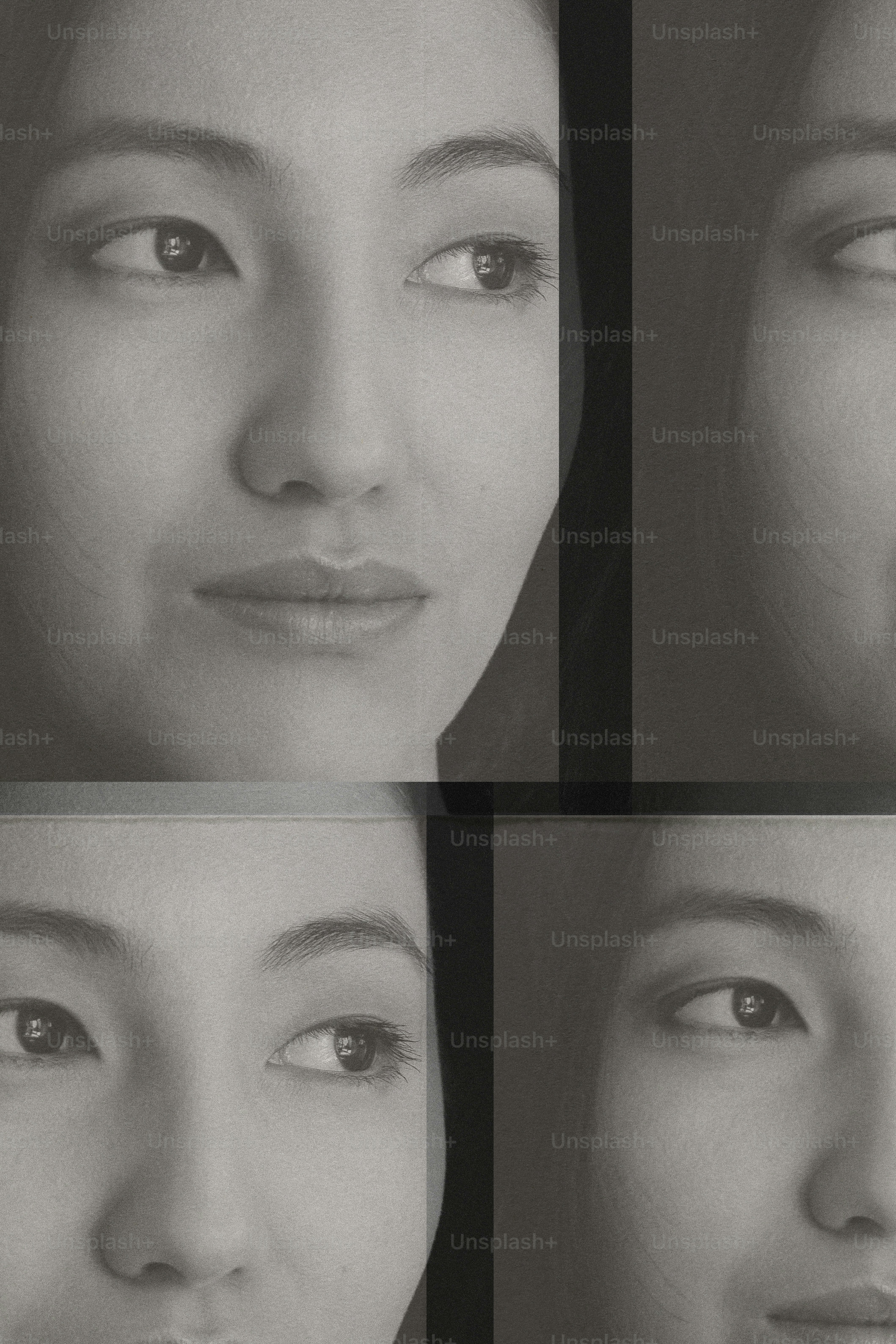 Black and white face collage - Photo on Unsplash+