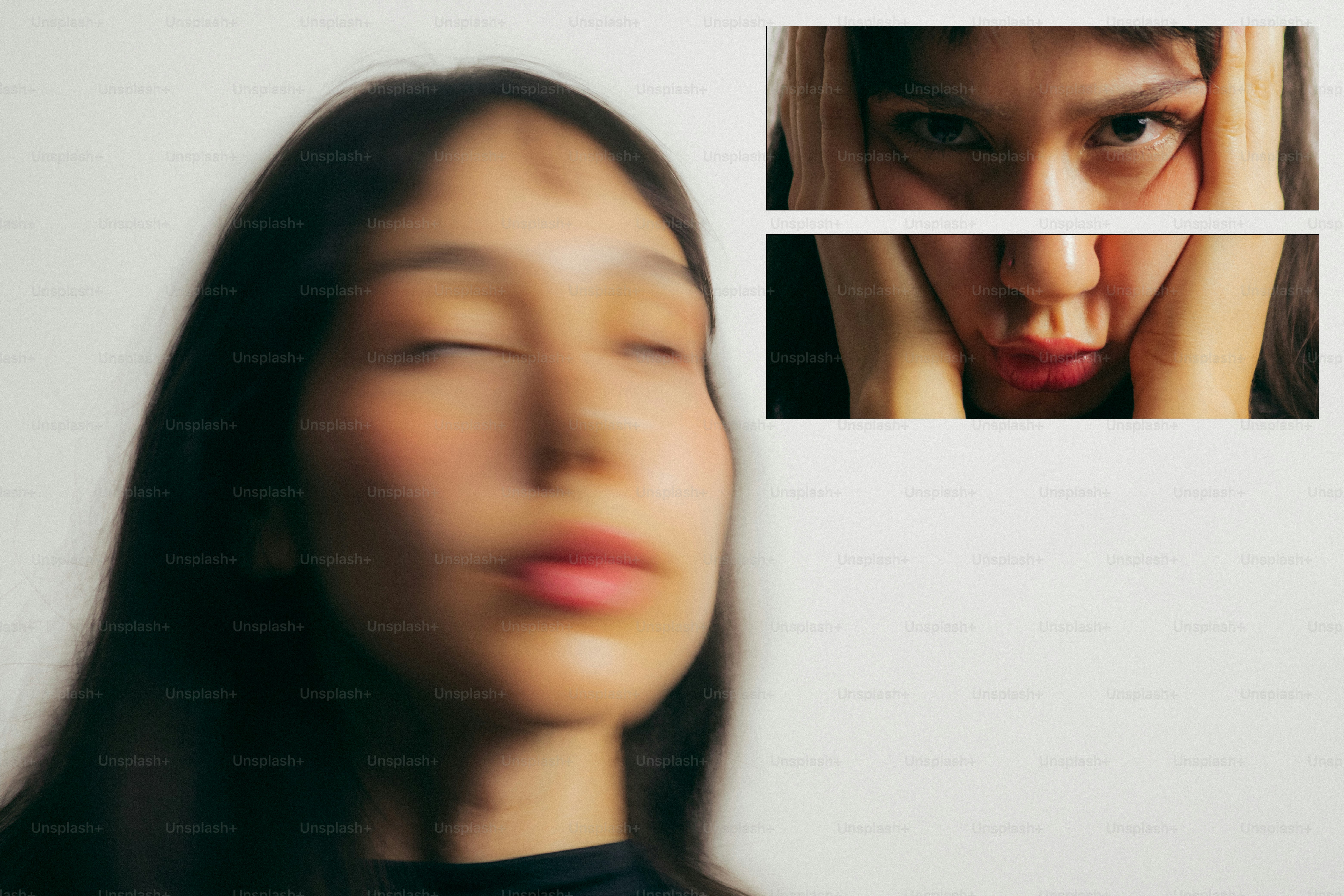 Woman in blurred and sharp portrait - Photo on Unsplash+