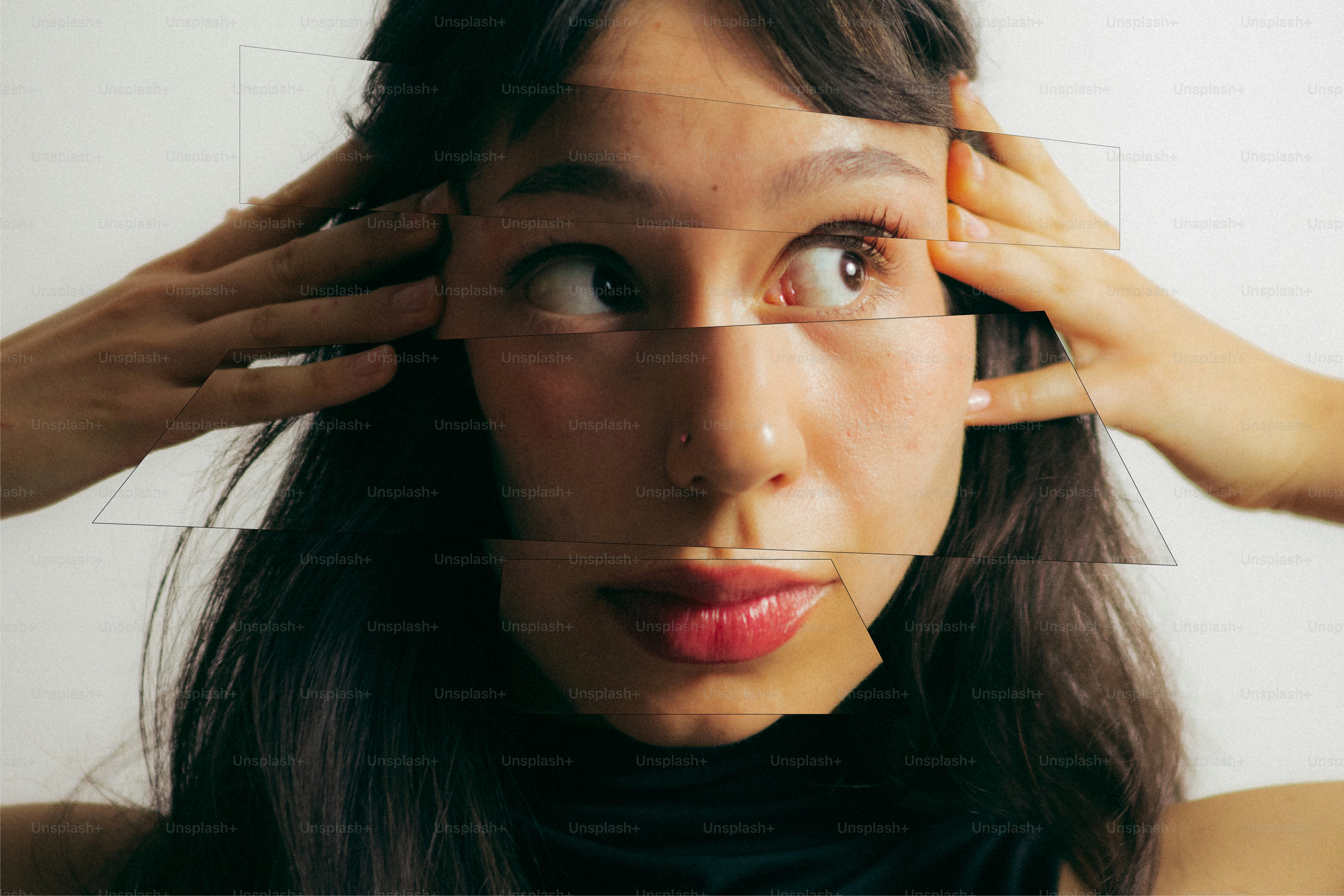 Woman in blurred and sharp portrait - Photo on Unsplash+