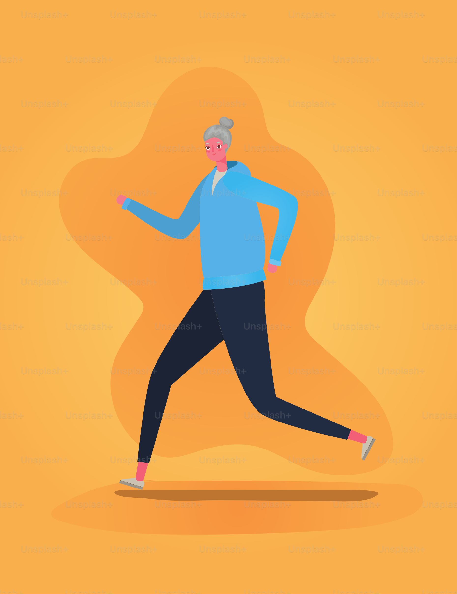 Mujer mayor dibujos animados caminando en el diseño del parque, Tema de  actividad al aire libre Ilustración vectorial vector – Imagen de Gente en  Unsplash, image size:3000x3904