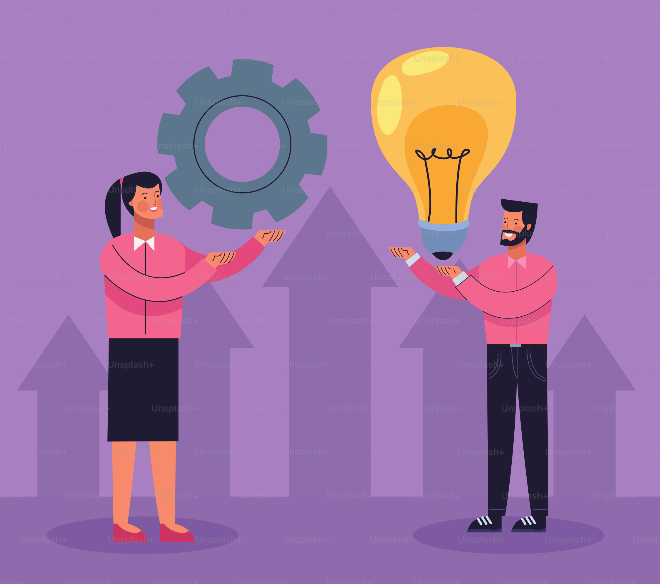 dois personagens de trabalhadores