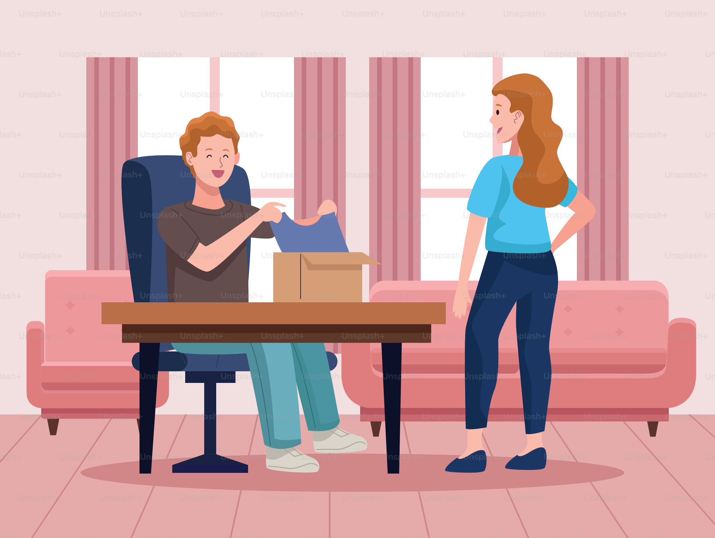 Unboxing en pareja en escena viva