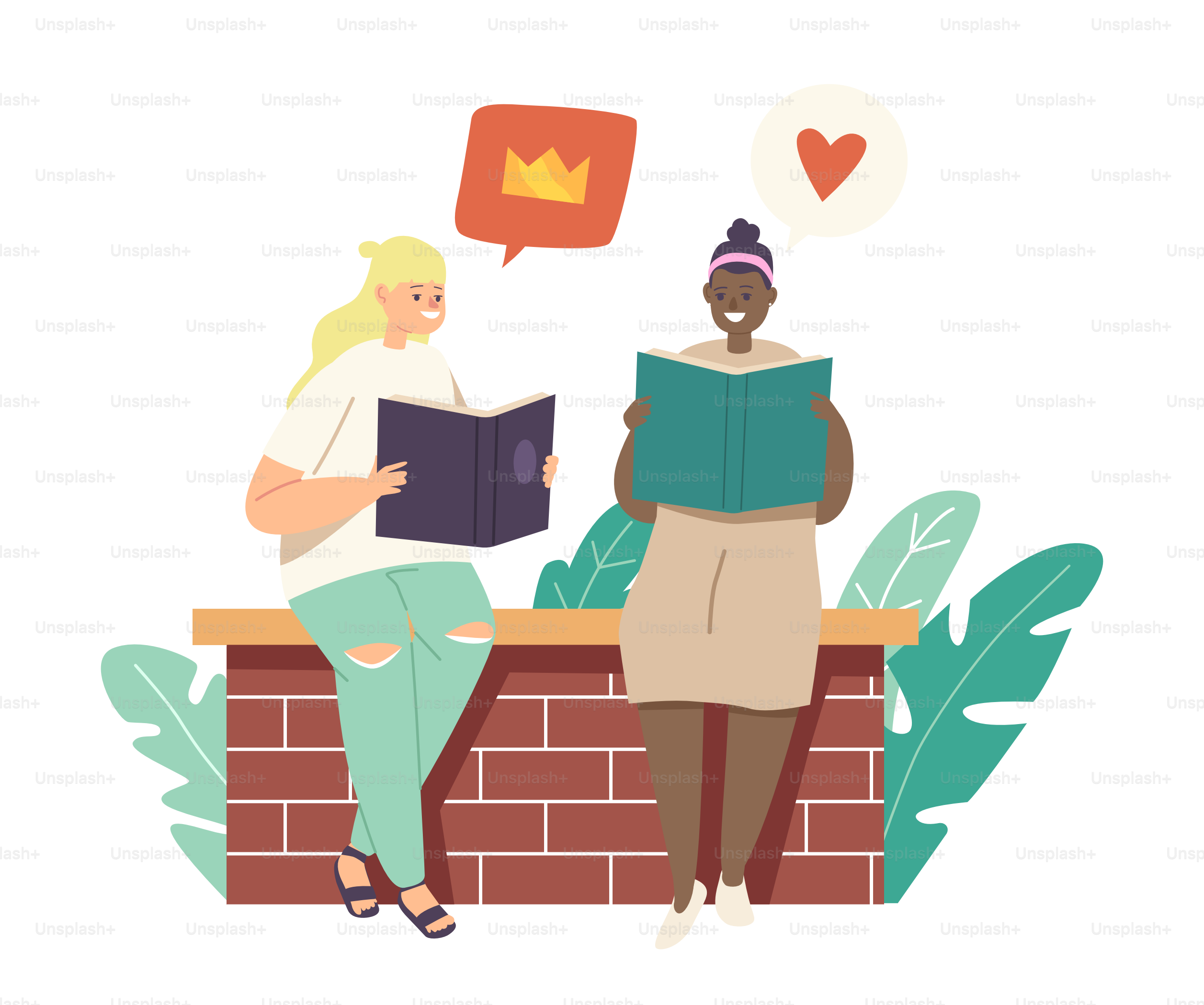 Ritorno a scuola, istruzione, concetto di conoscenza. Bambini piccoli che leggono libri, personaggi adolescenti che studiano, classi di apprendimento universitario, bambini a scuola imparano i compiti. Illustrazione vettoriale del fumetto