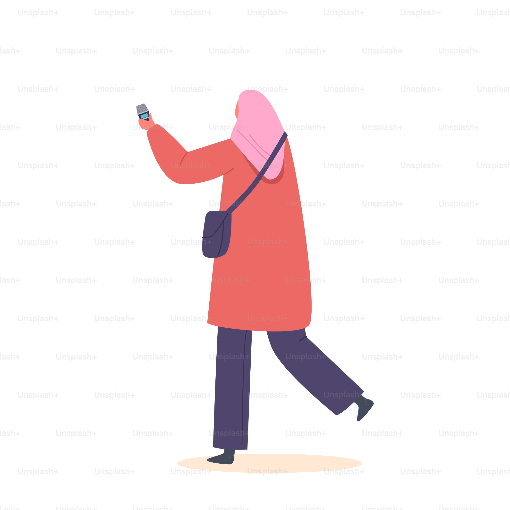 Journaliste arabe ou reporter Personnage féminin avec dictaphone rétroviseur. Interview, actualités, conférences de presse ou points presse isolés sur des origines blanches. Illustration vectorielle des personnages de dessin animé