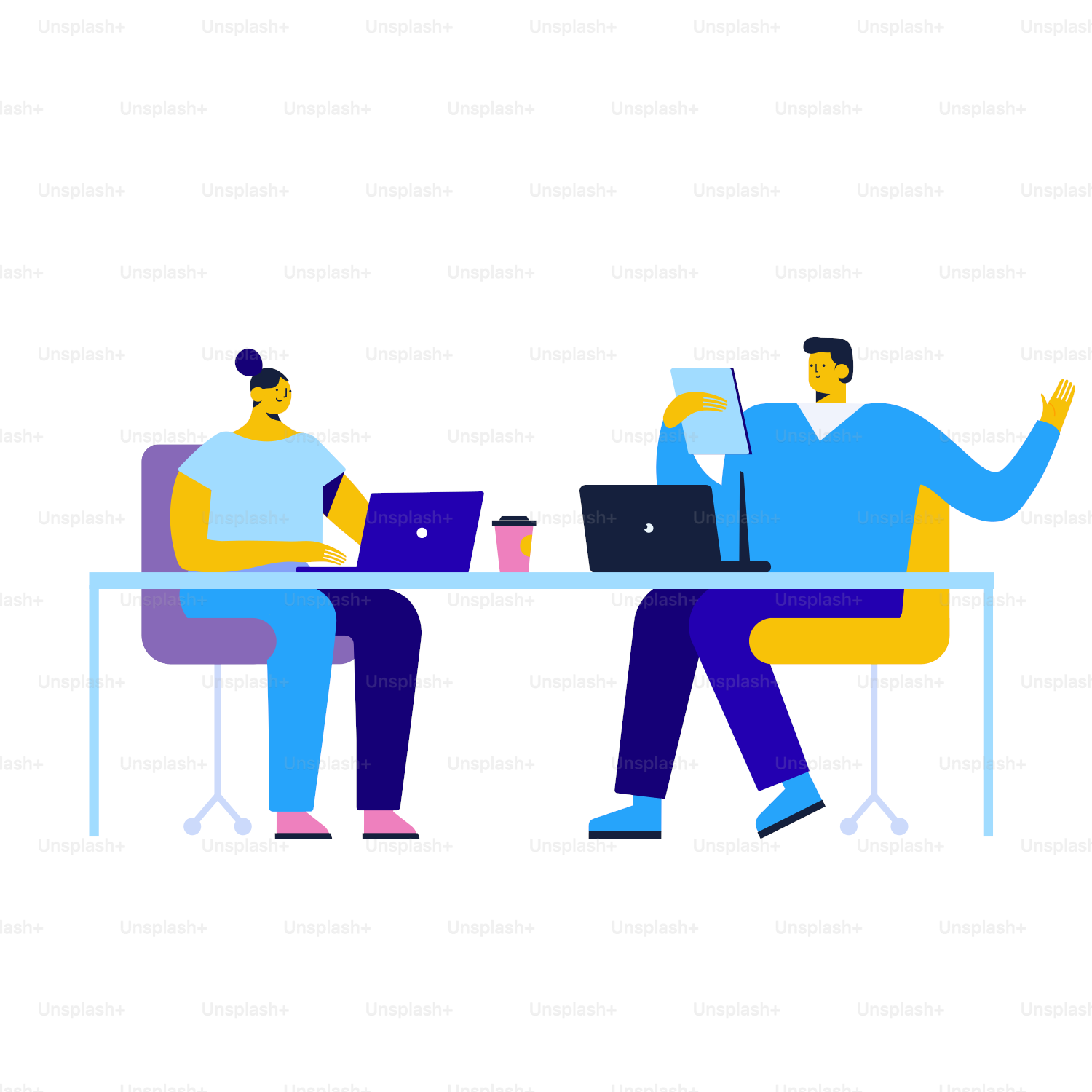 Business people flat vector