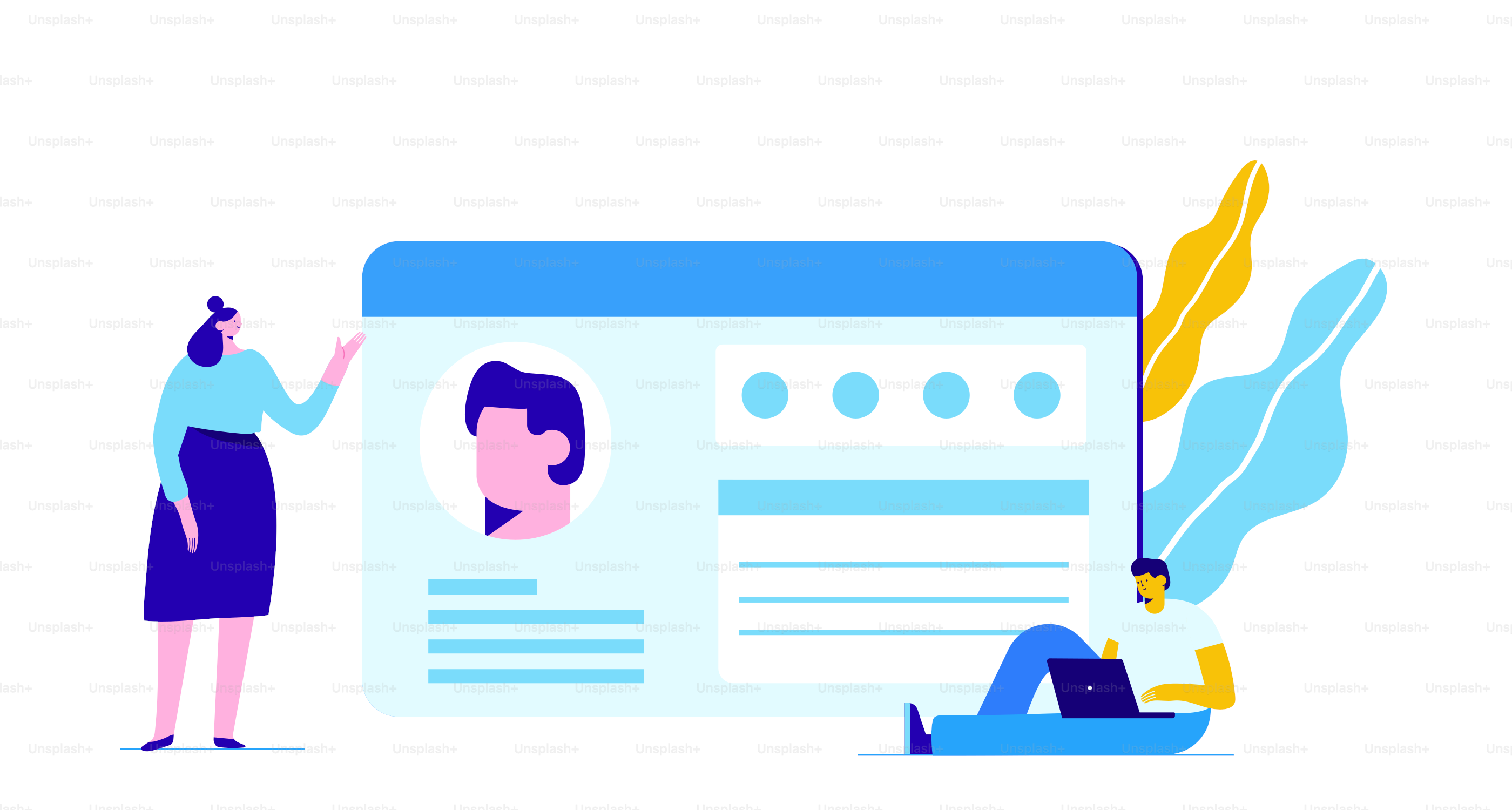 Vector plano para empresarios