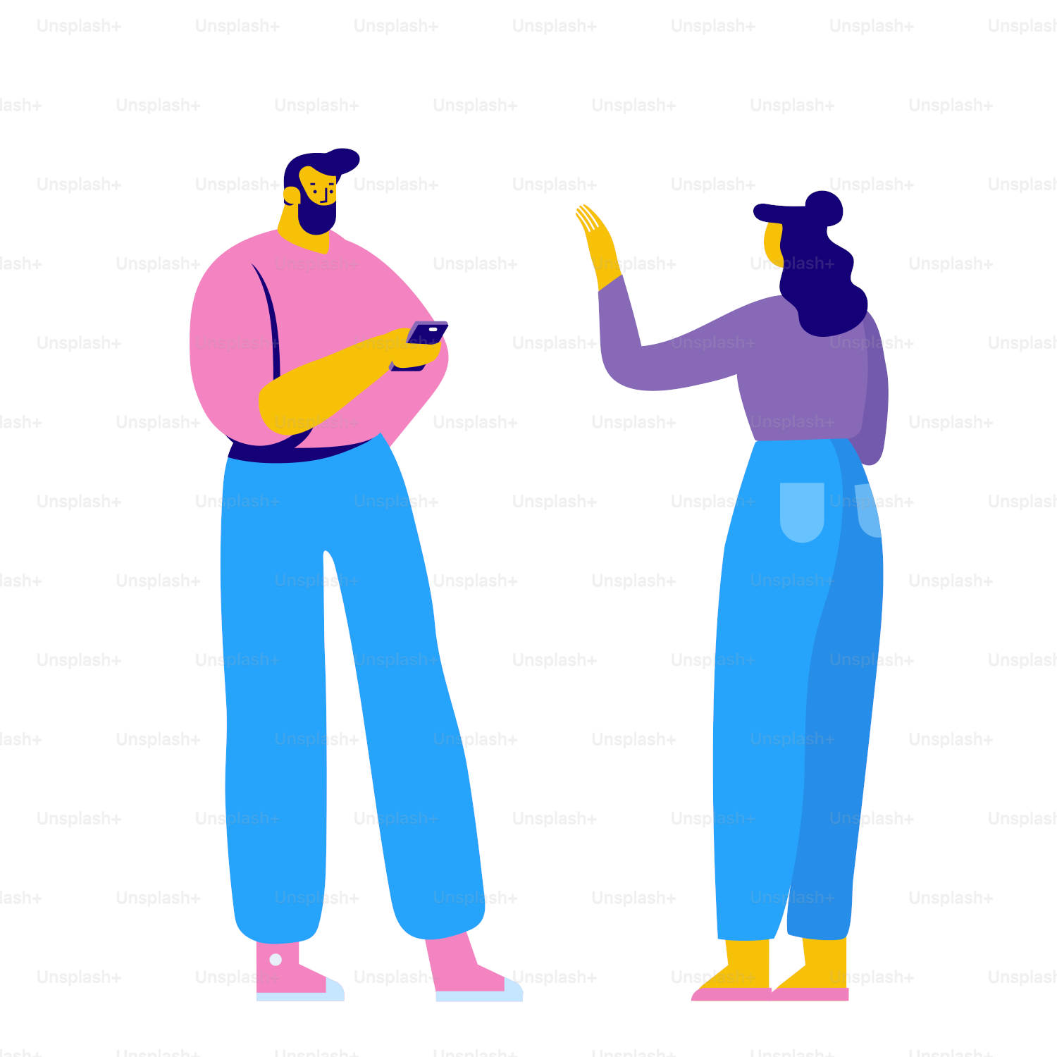 Business people flat vector