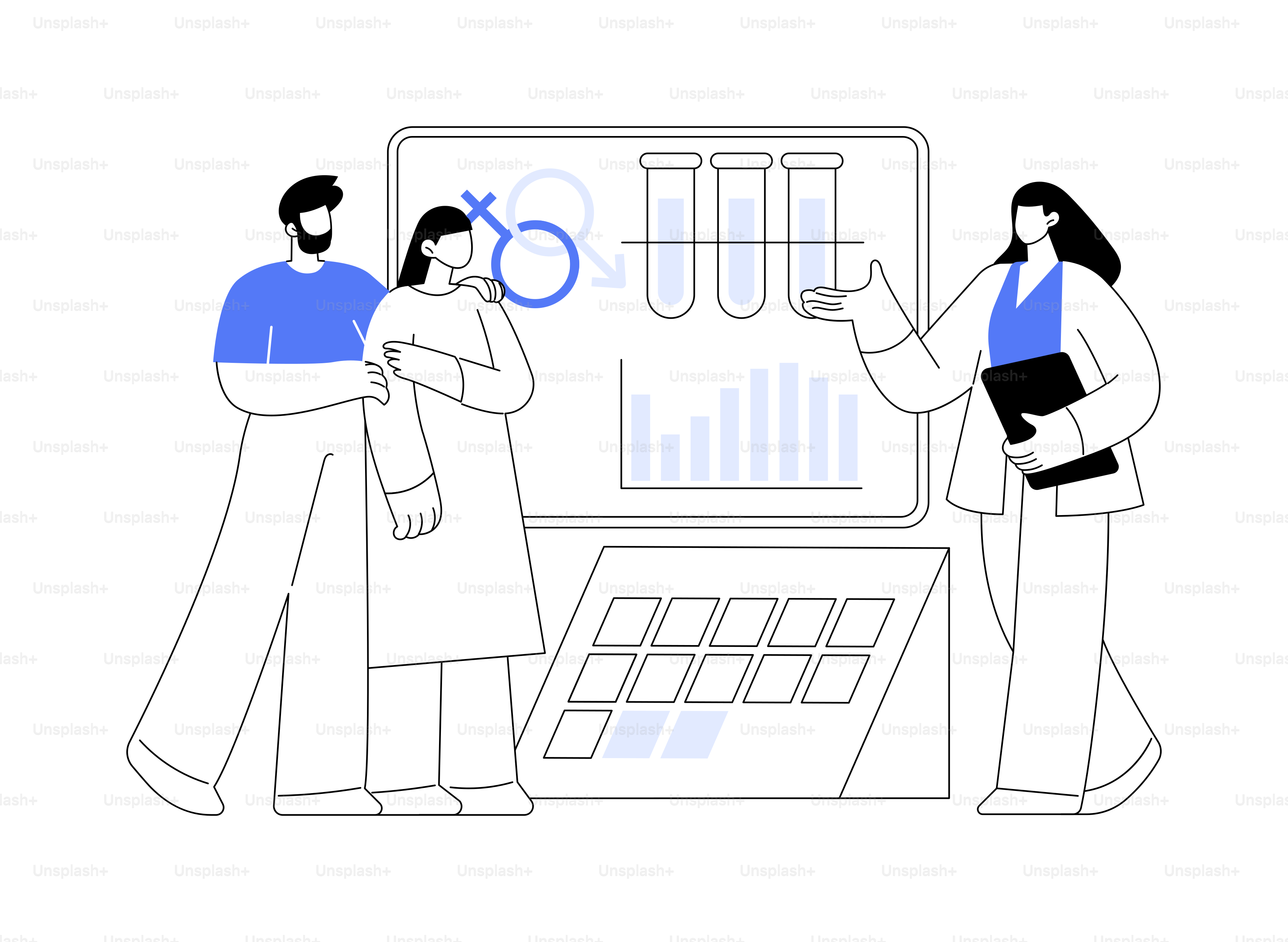 Family planning abstract concept vector illustration. Reproductive health service, family consultation, women healthcare, choosing contraception method, pregnancy planning abstract metaphor.