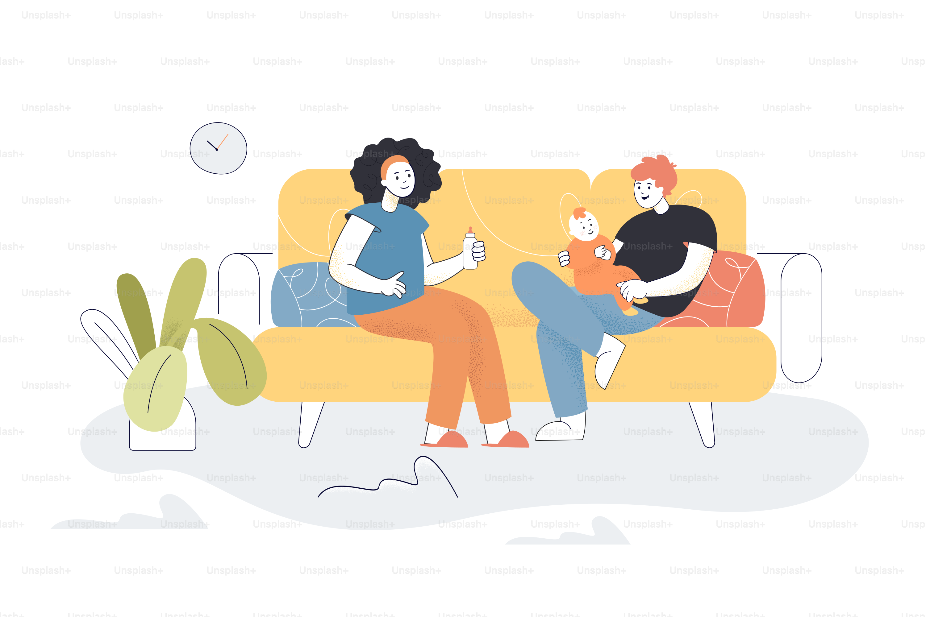 Los estudiantes estudian con amigos en casa ilustración vectorial. Joven de dibujos  animados sentado en la mesa con libros o libros de texto, estudiando y  hablando con chicas, haciendo deberes juntos de, image size:3000x2000