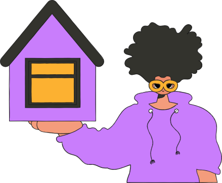 Männlicher Immobilienmakler hält ein Haus. Verkauf und Besitz eines Hauses.