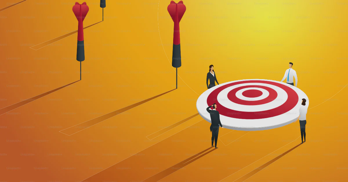 Target Not Met Image Business people missing the target and not success. illustration Vector ...