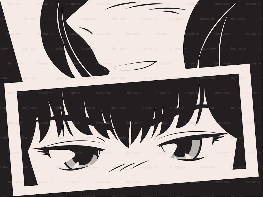 manga mouth and eyes close up